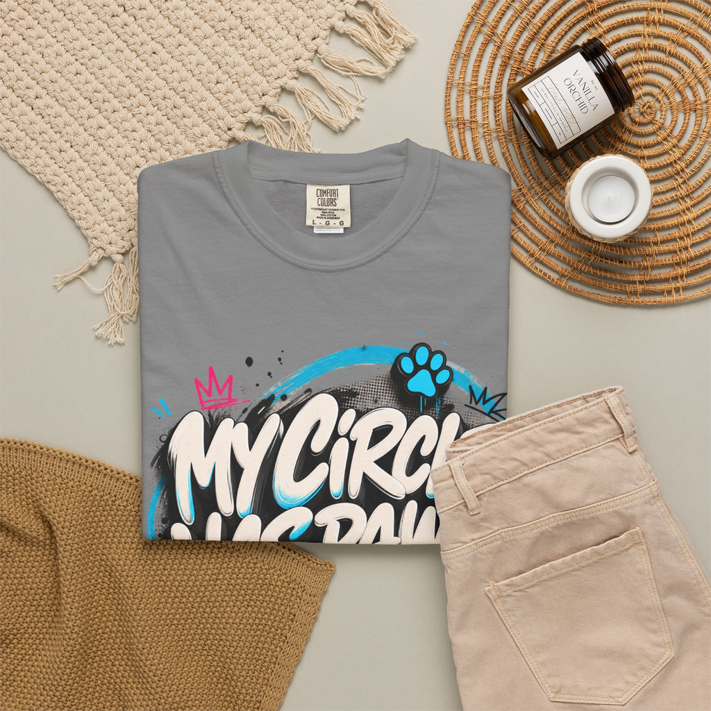 My Circle Has Paws Graffiti T-Shirt — Cute Pet Lover Tee