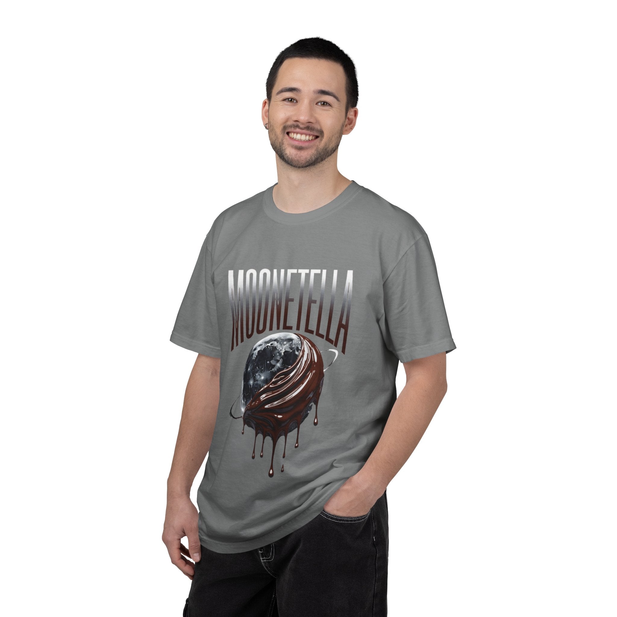Moonetella T-Shirt — Retro Space Chocolate Moon Graphic Tee (Artemis II Mission Tribute)