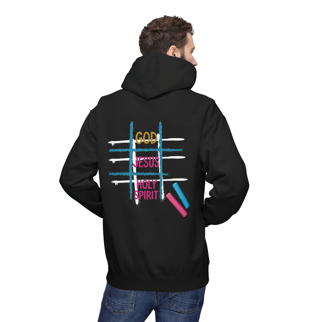 Tic Tac Toe Trinity Hoodie - God Jesus Holy Spirit