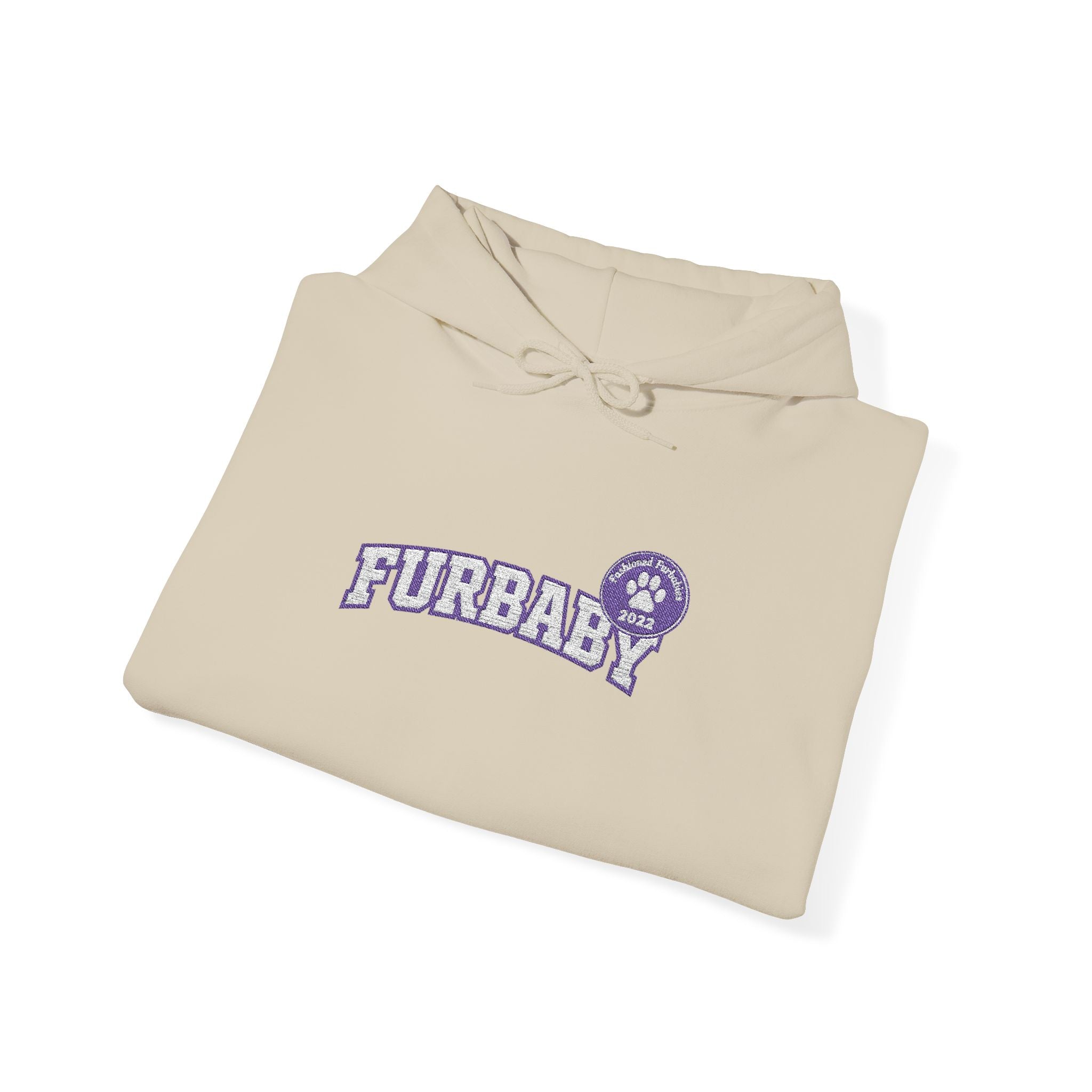 Furbaby Hoodie – Retro Varsity Letter Graphic Pullover Embroidered