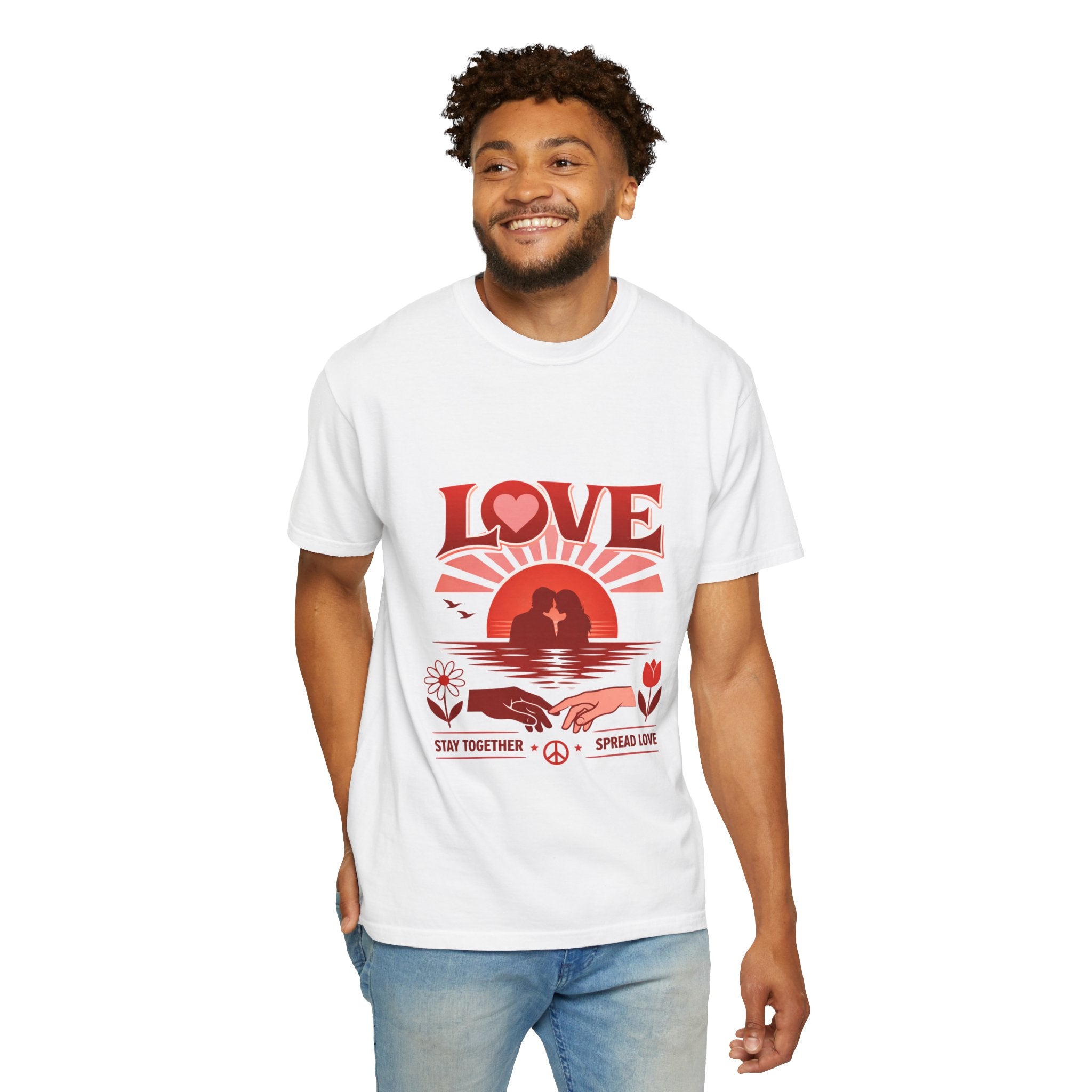 Love Graphic T‑Shirt — 'Stay Together, Spread Love' Retro