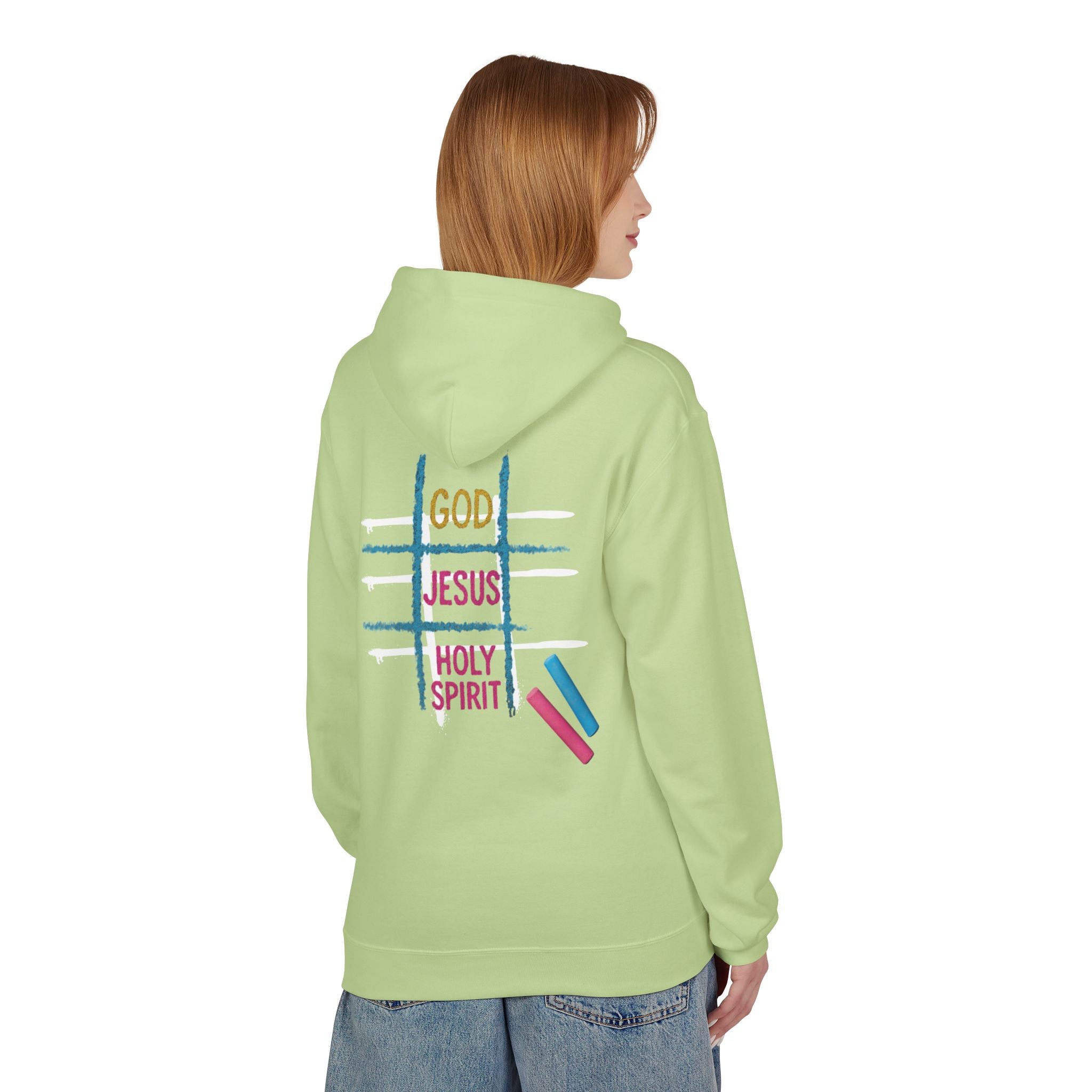 Tic Tac Toe Trinity Hoodie - God Jesus Holy Spirit