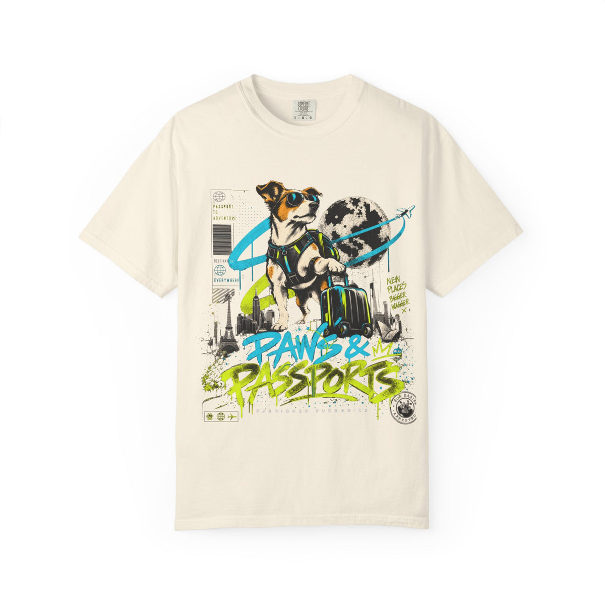 Paws & Passports Travel Dog T-Shirt