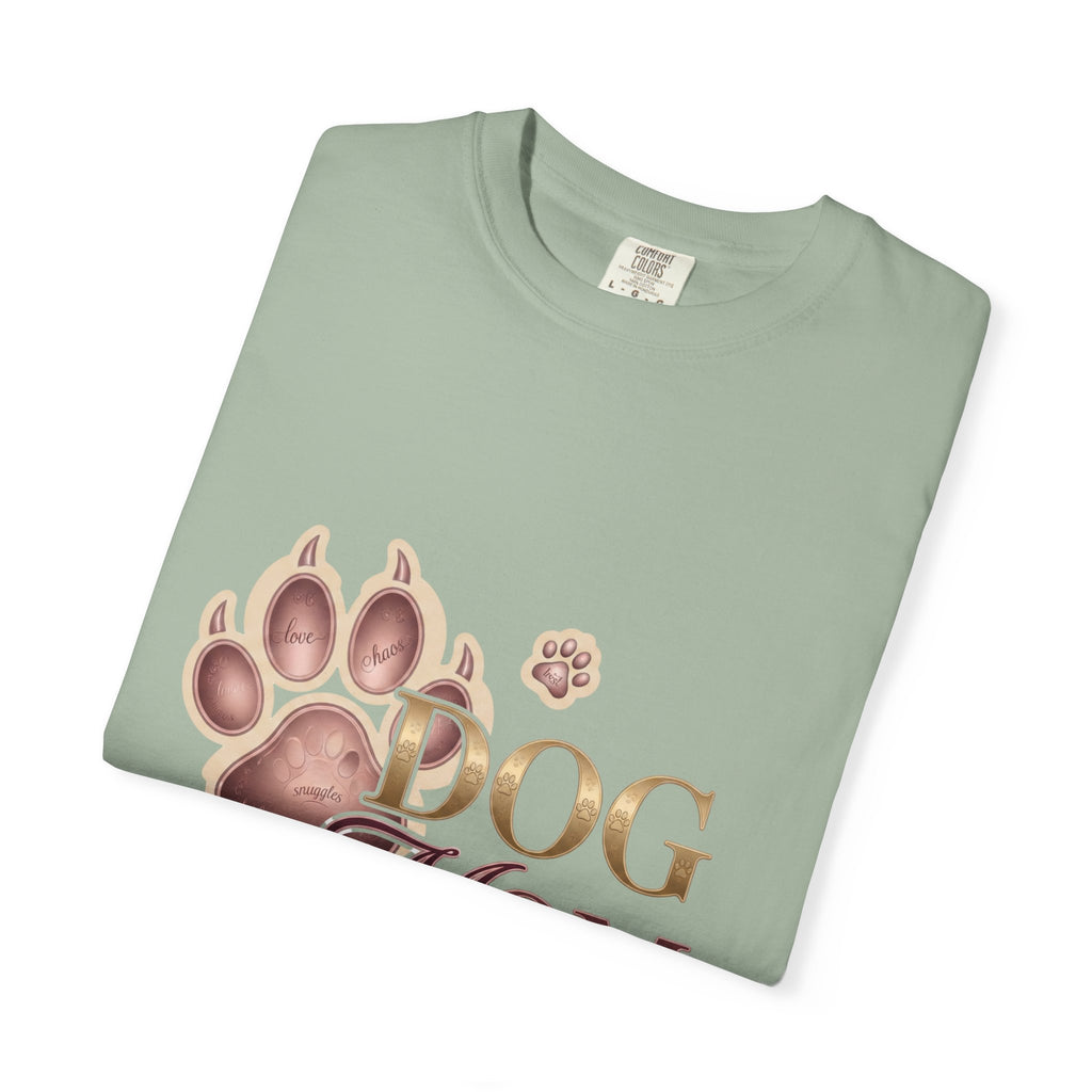Dog Mom T-Shirt – Floral Pitbull Design, "Dog Mom" Graphic Tee for Pet Lovers