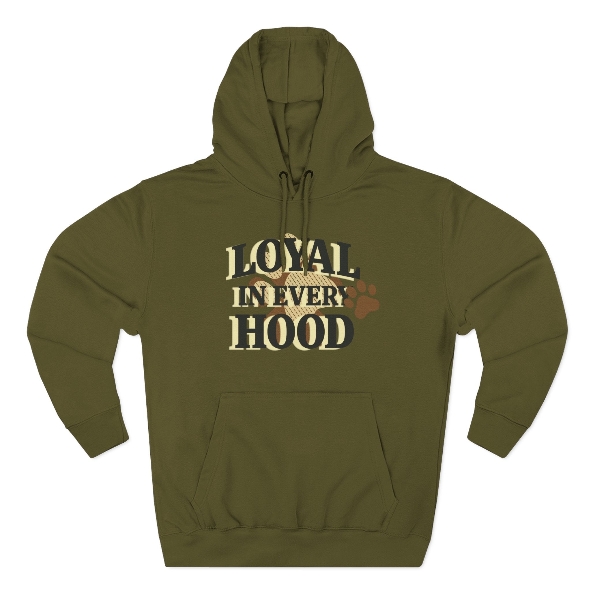 Dog Hoodie — "Loyal in Every Hood" Fleece Three-Panel