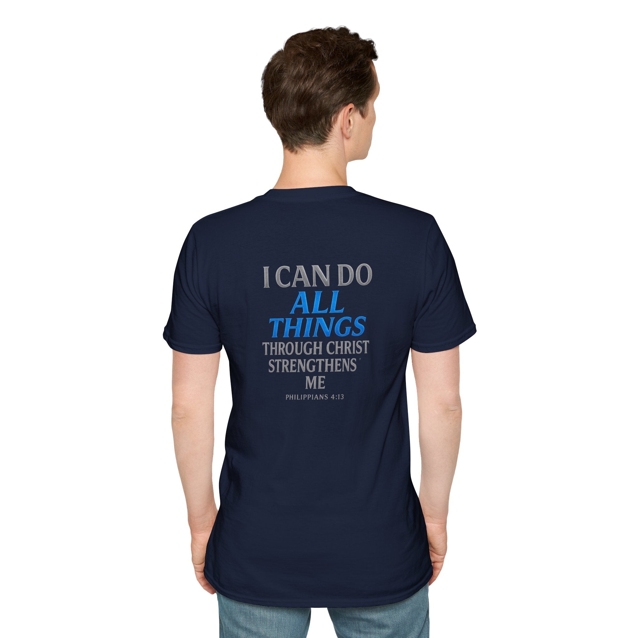 North Carolina Atlanta California Pet Bandana Tee — Matching Scripture on Back