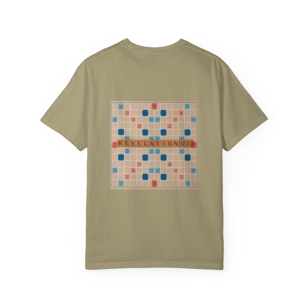 Unisex Garment-Dyed T-Shirt - Scrabble Revelations Game Board Set Gift