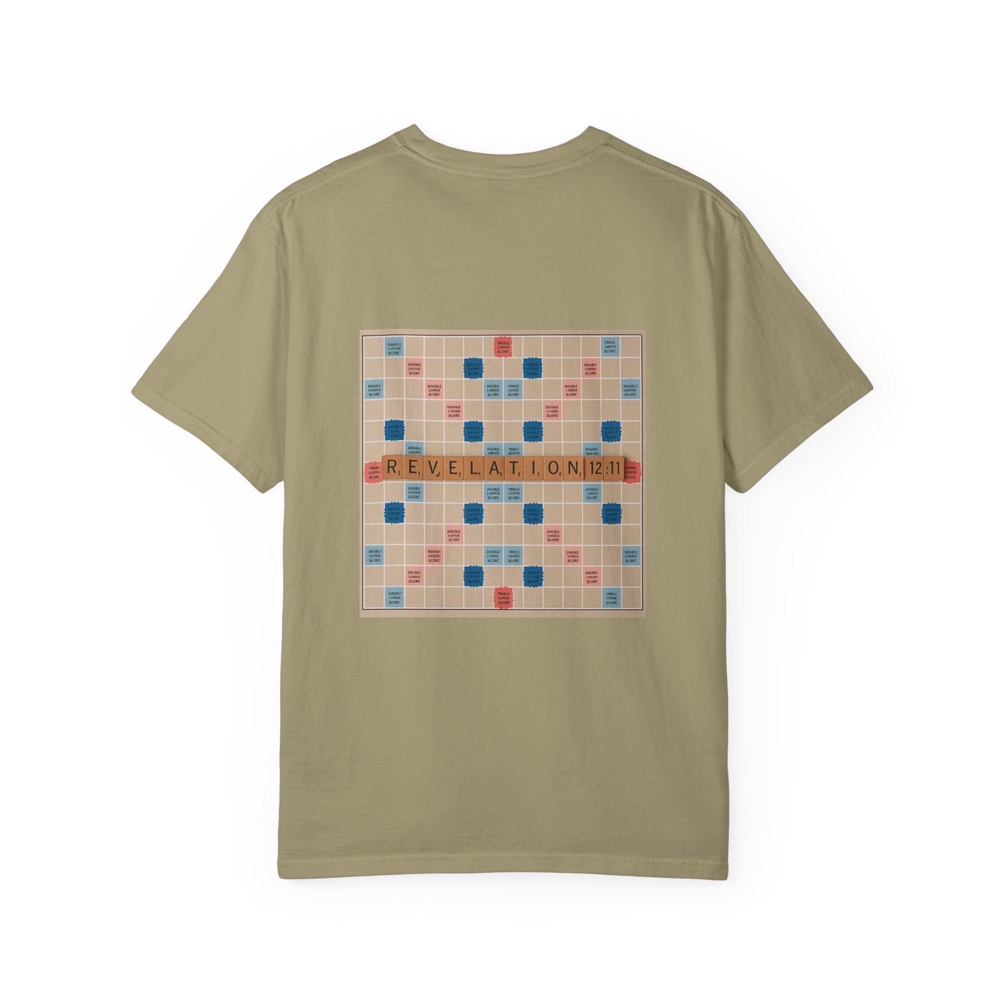 Unisex Garment-Dyed T-Shirt - Scrabble Revelations Game Board Set Gift