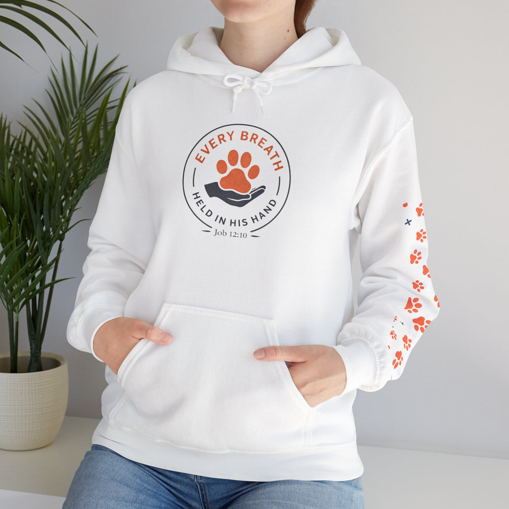 The Faith hoodie, along with coordinating pet hoodies and bandanas, are currently available.