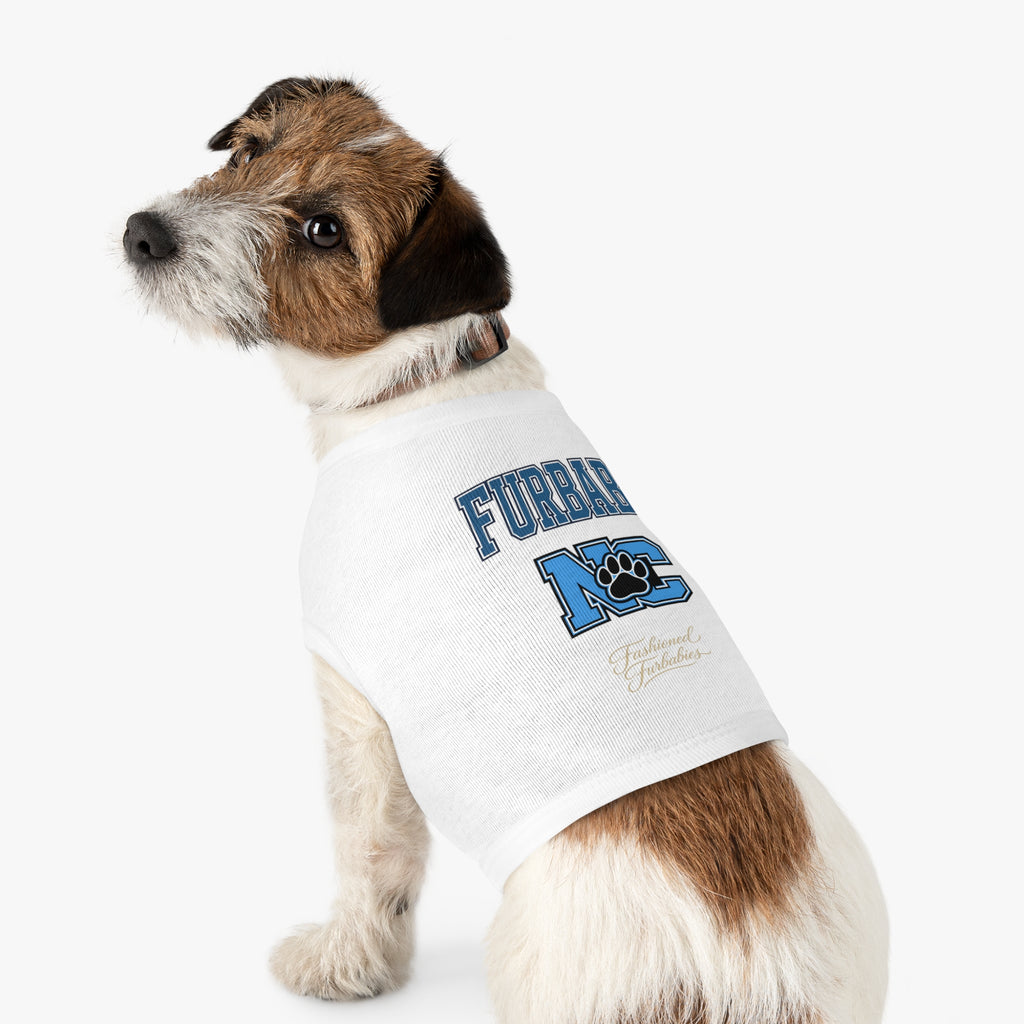 Furbaby NC Paw Print Pet Tank — Nort Carolina Cute College-Style Dog Shirt