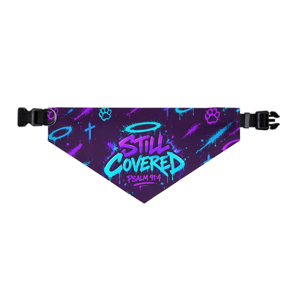 Still Covered Psalm 91:4 Pet Bandana Collar
