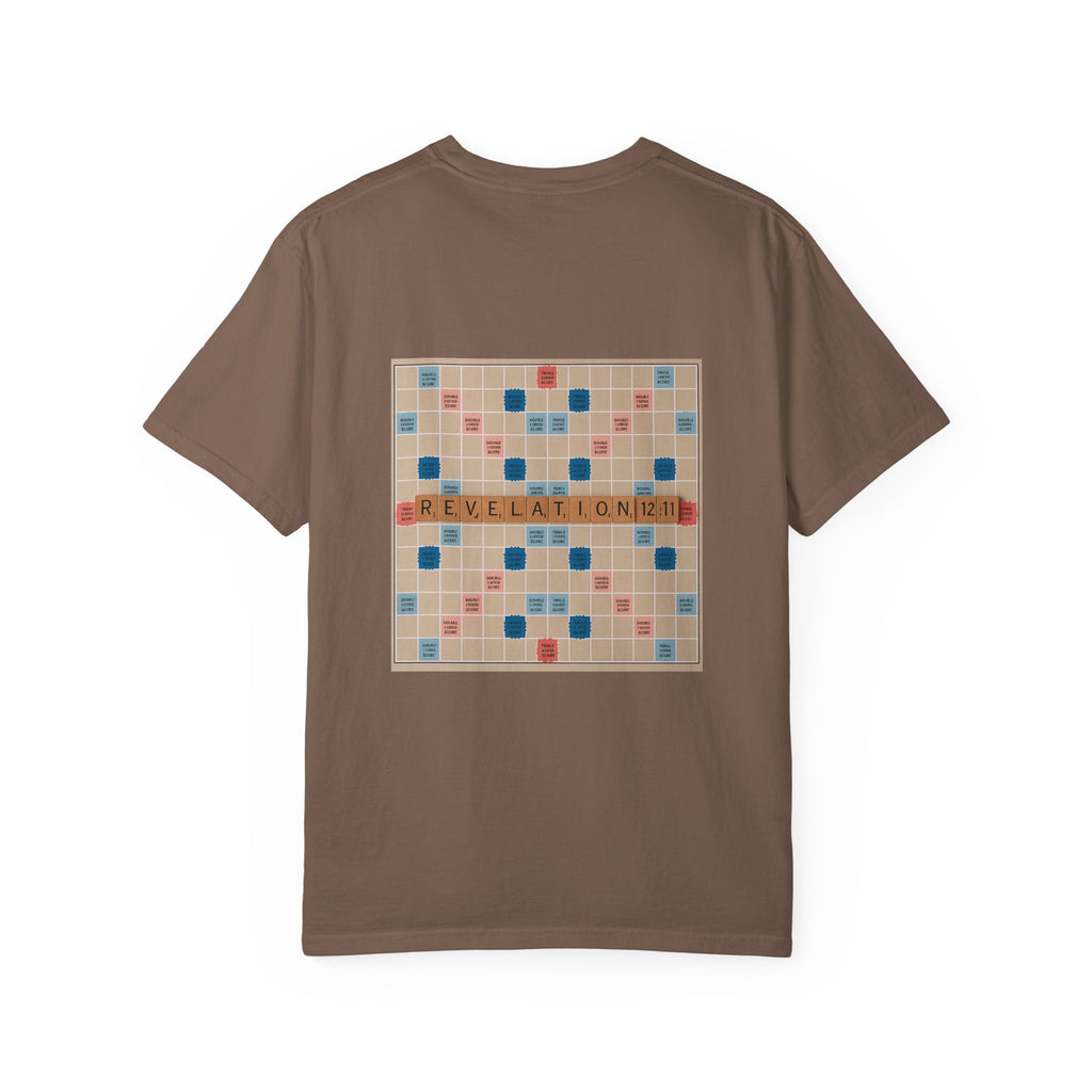 Unisex Garment-Dyed T-Shirt - Scrabble Revelations Game Board Set Gift