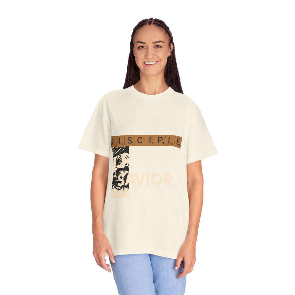 Unisex Garment-Dyed T-Shirt - Scrabble Revelations Game Board Set Gift