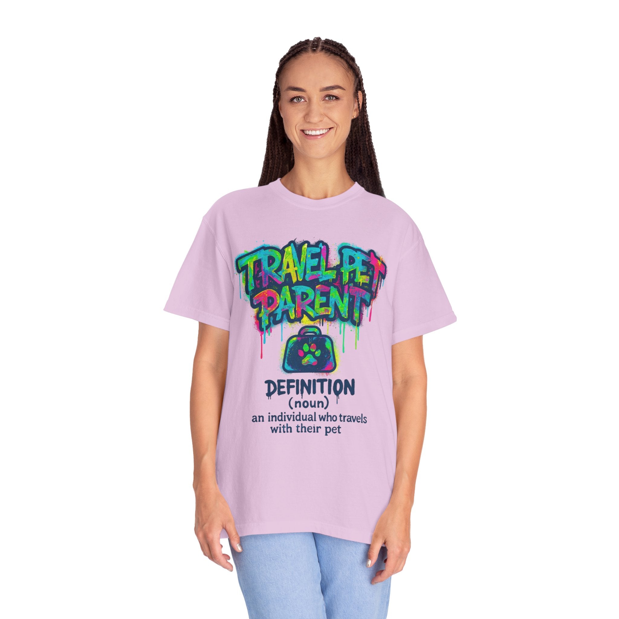 Travel Pet Parent T-shirt — Graffiti Design