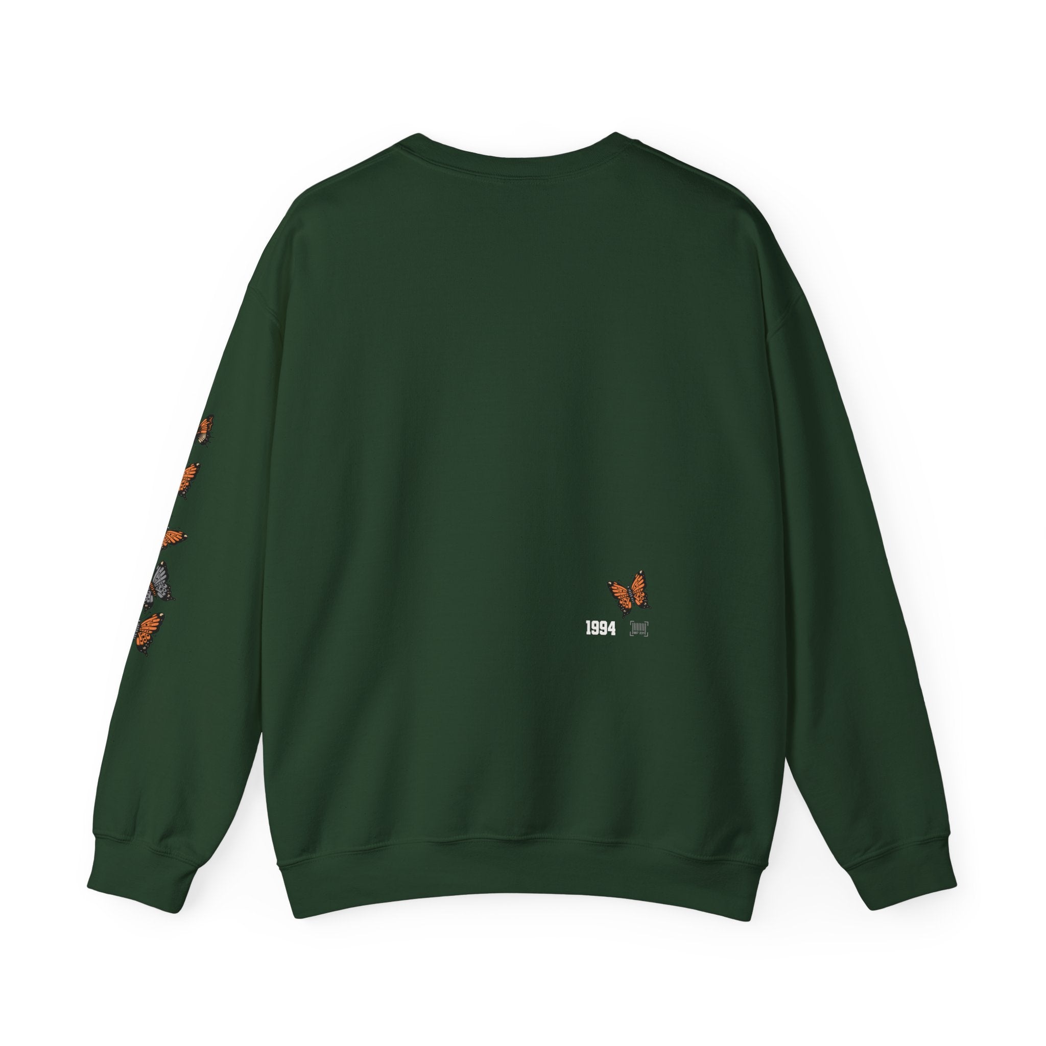 Orange Butterflies Multiple Sclerosis Awareness Sweatshirt