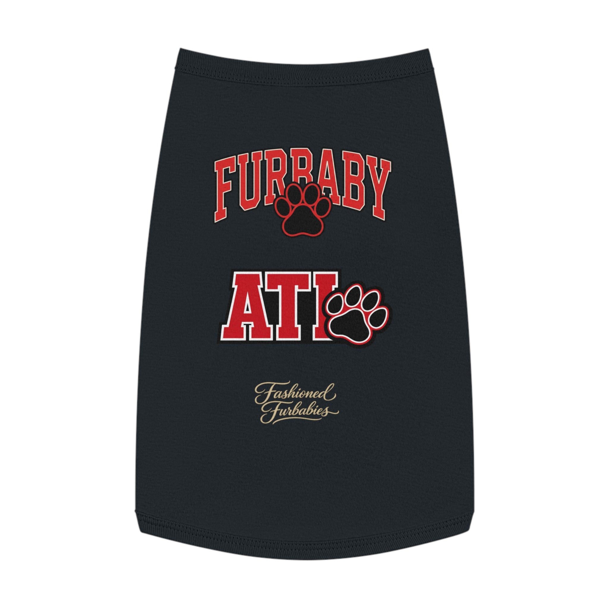 Furbaby ATL Dog Tank Top – Red Paw Atlanta Pet Shirt Matching
