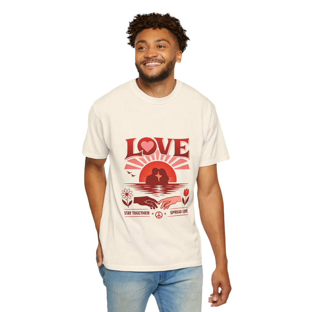 Love Graphic T‑Shirt — 'Stay Together, Spread Love' Retro