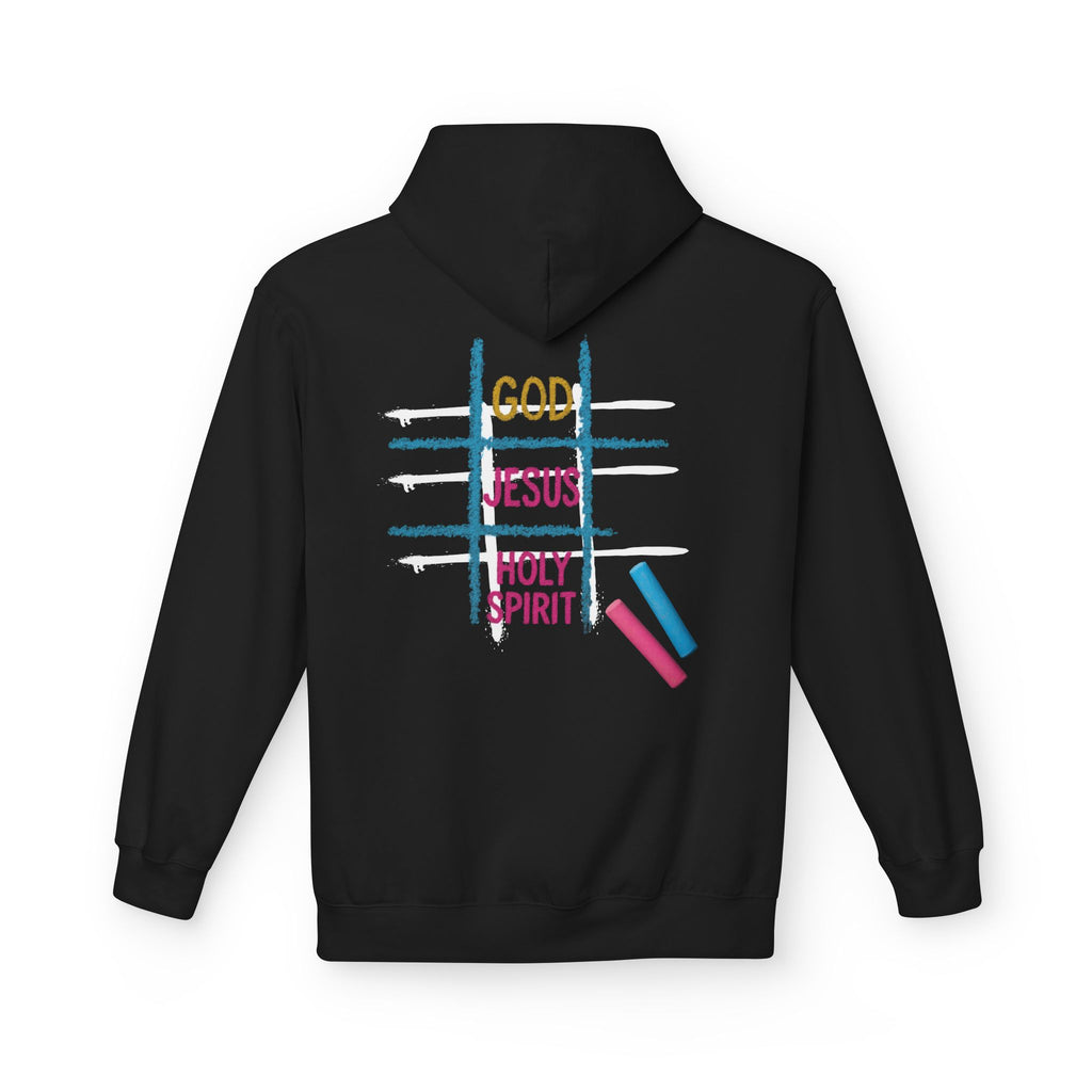 Tic Tac Toe Trinity Hoodie - God Jesus Holy Spirit