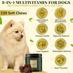 8-in-1 Daily Multivitamin Bites for Dogs – All-in-One Health Support, 120 Soft Chews Barrow & Hound