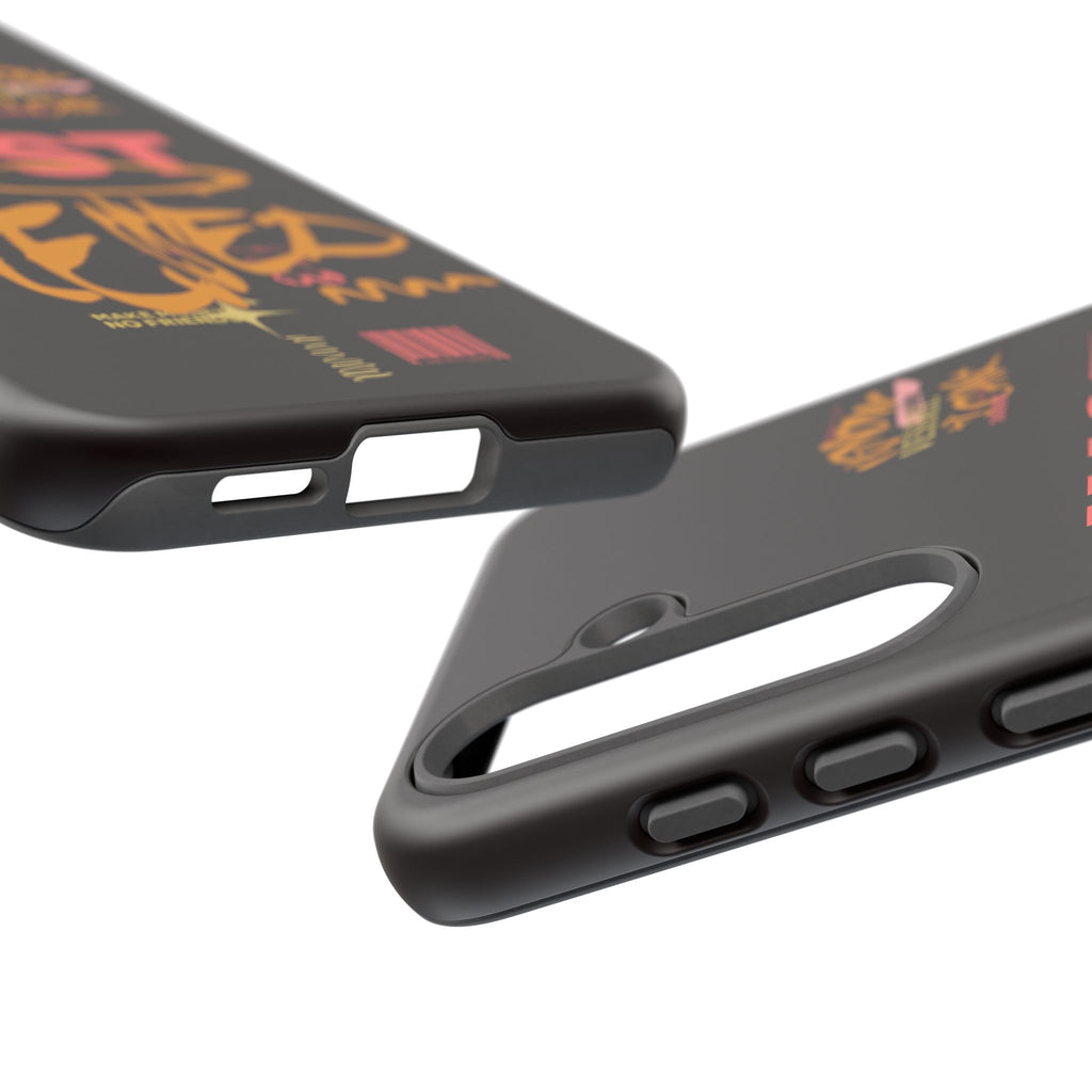 Phone Case — "Just Blessed" Bold Typographic Black Protective Case