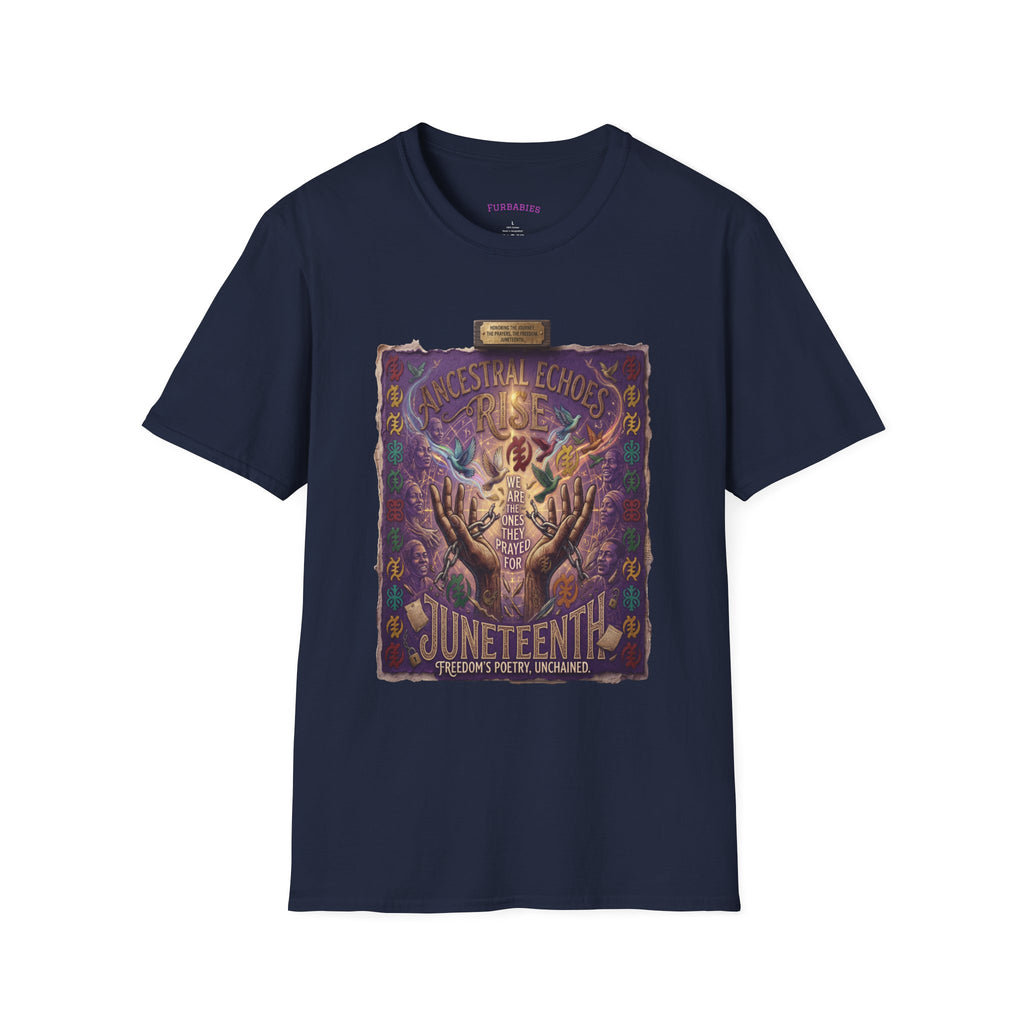 Juneteenth Distressed T-Shirts | Black History & Freedom Pride Tees (Set of 3 Designs)Matching Pet Apparel
