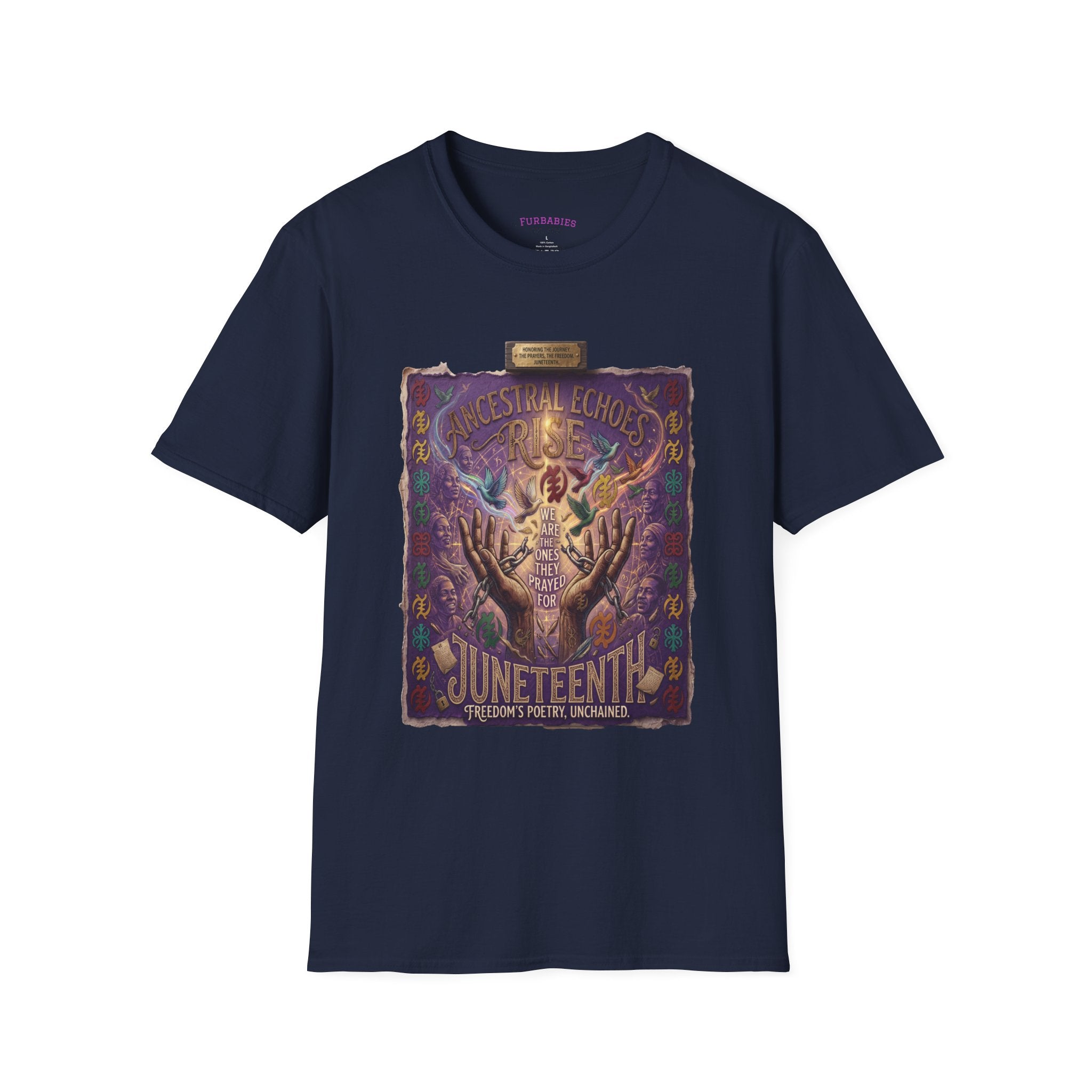 Juneteenth Distressed T-Shirts | Black History & Freedom Pride Tees (Set of 3 Designs)Matching Pet Apparel