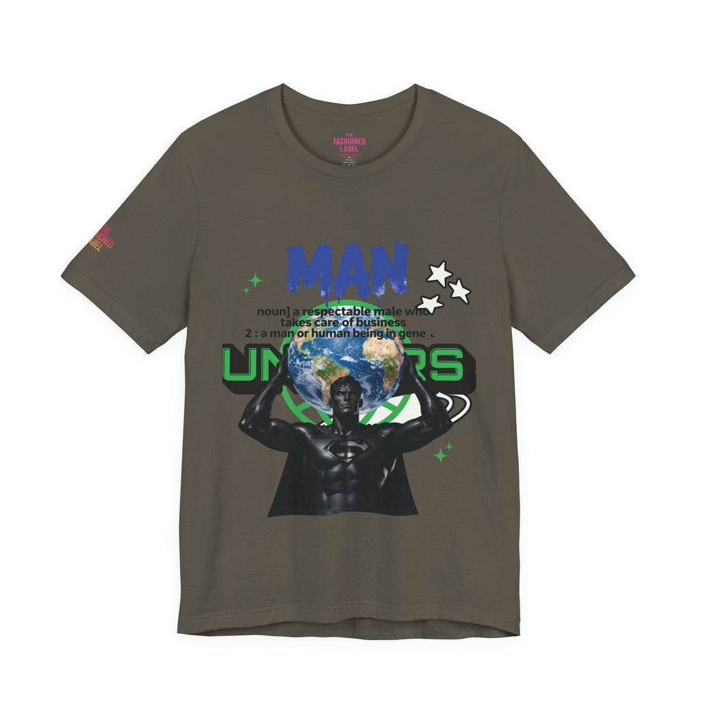 T-Shirt All Man, World on His Shoulders Trend Gift