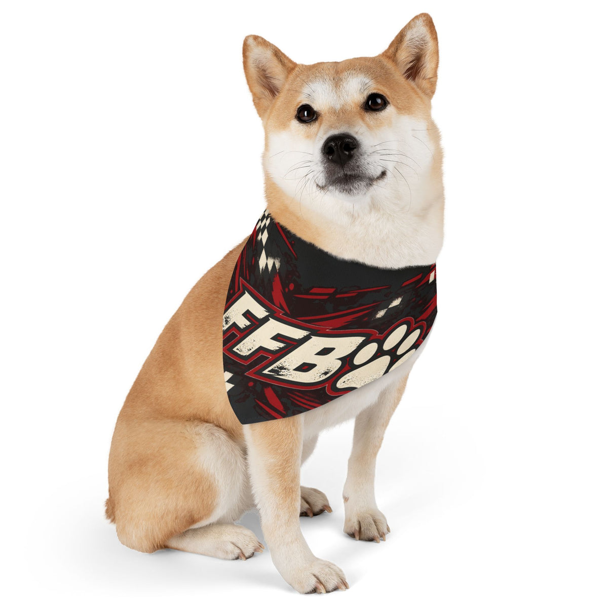 Fur Baby Pet Bandana Collar – Cute Paw Print Dog Scarf