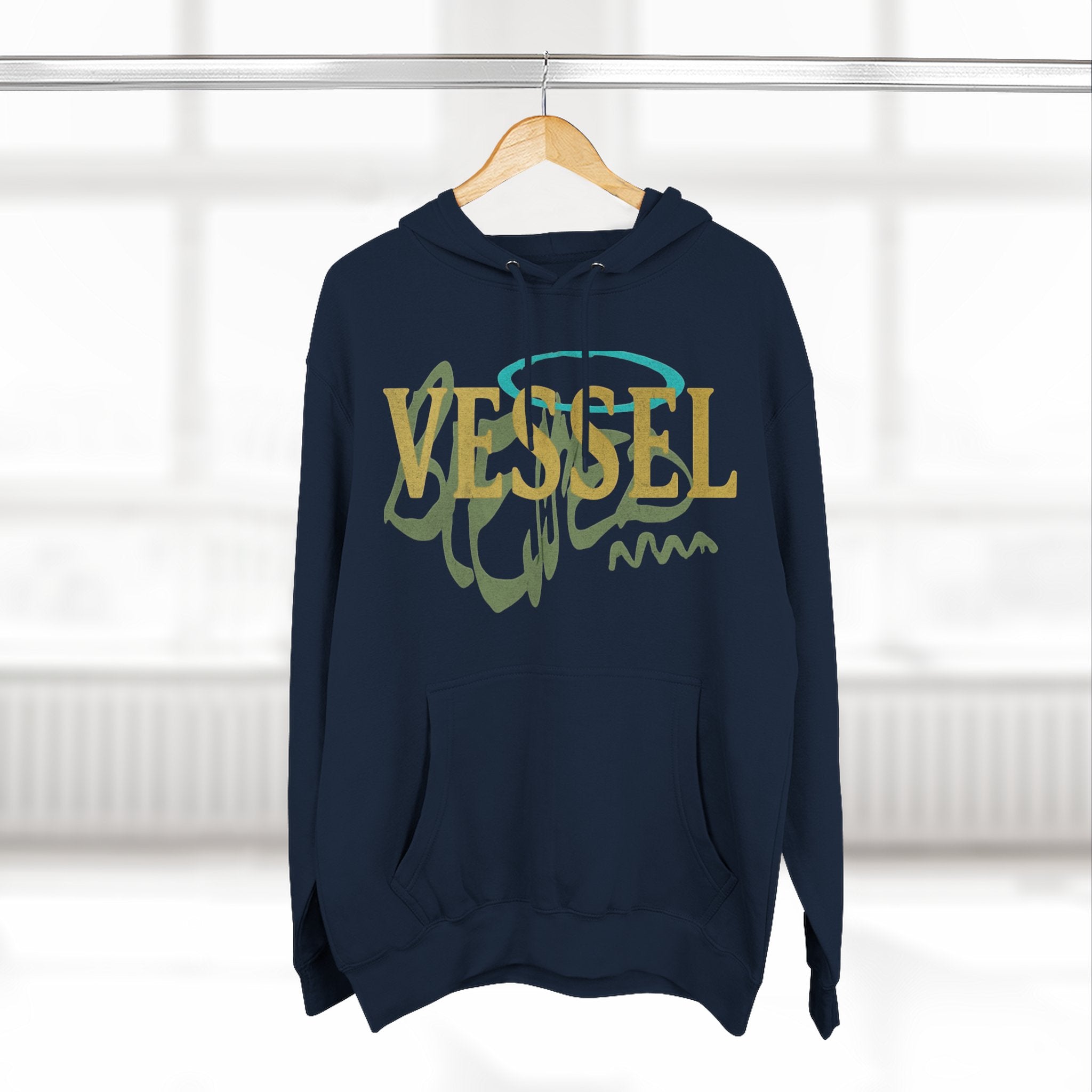 Vessel, Inspirational Three-Panel Fleece Hoodie -