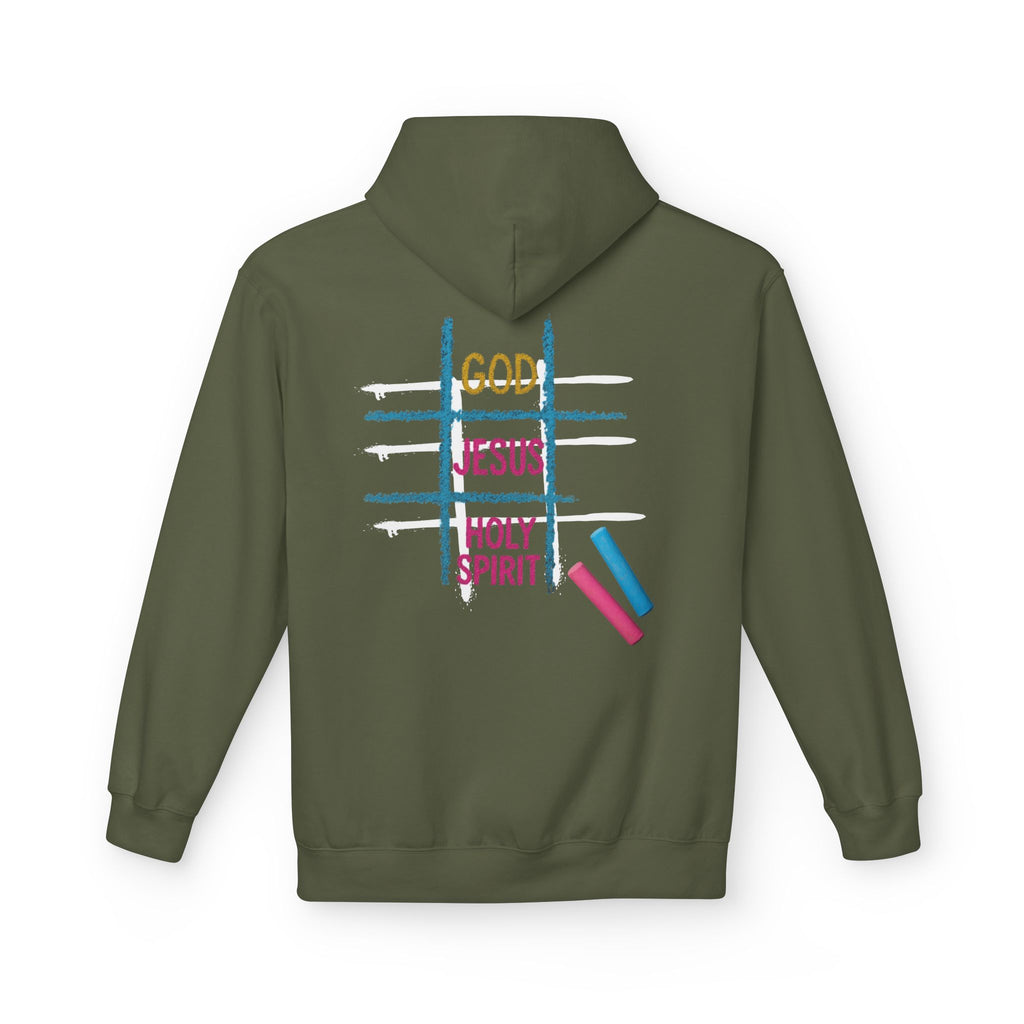 Tic Tac Toe Trinity Hoodie - God Jesus Holy Spirit