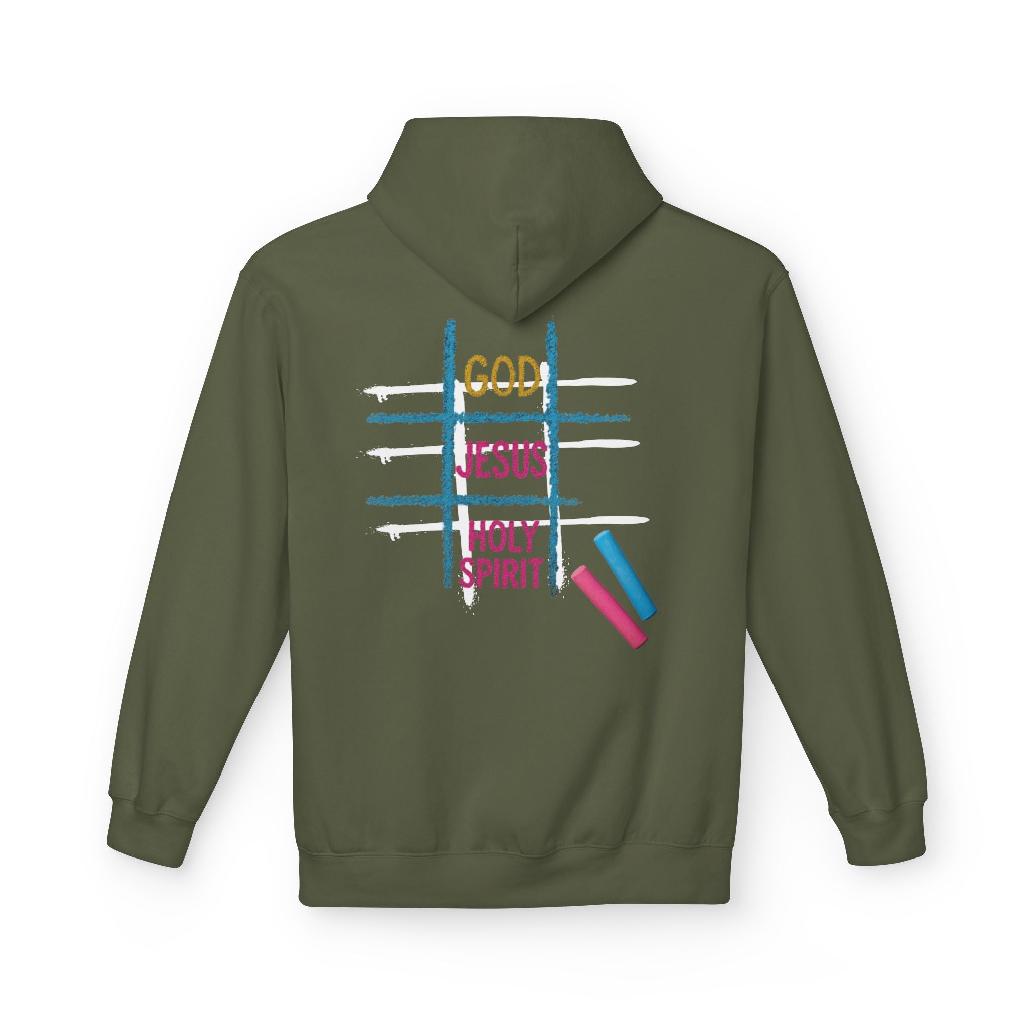 Tic Tac Toe Trinity Hoodie - God Jesus Holy Spirit