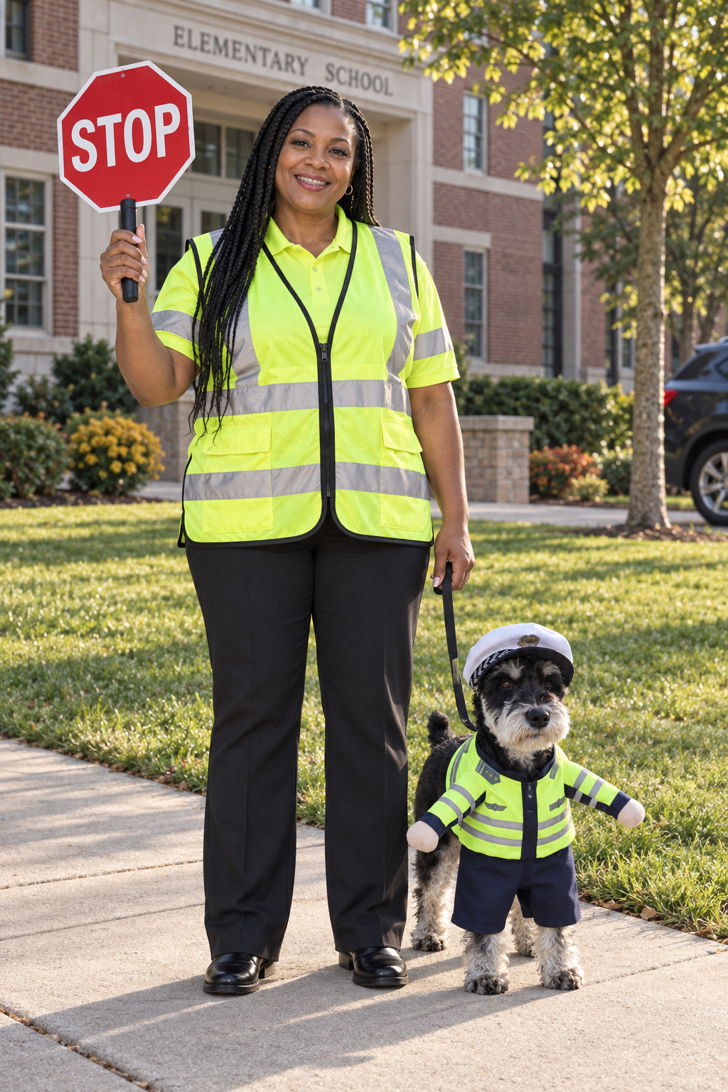 Career Cosplay Dog Jumpsuit | Funny Standing-Style Pet Transformation Costume S–XL
