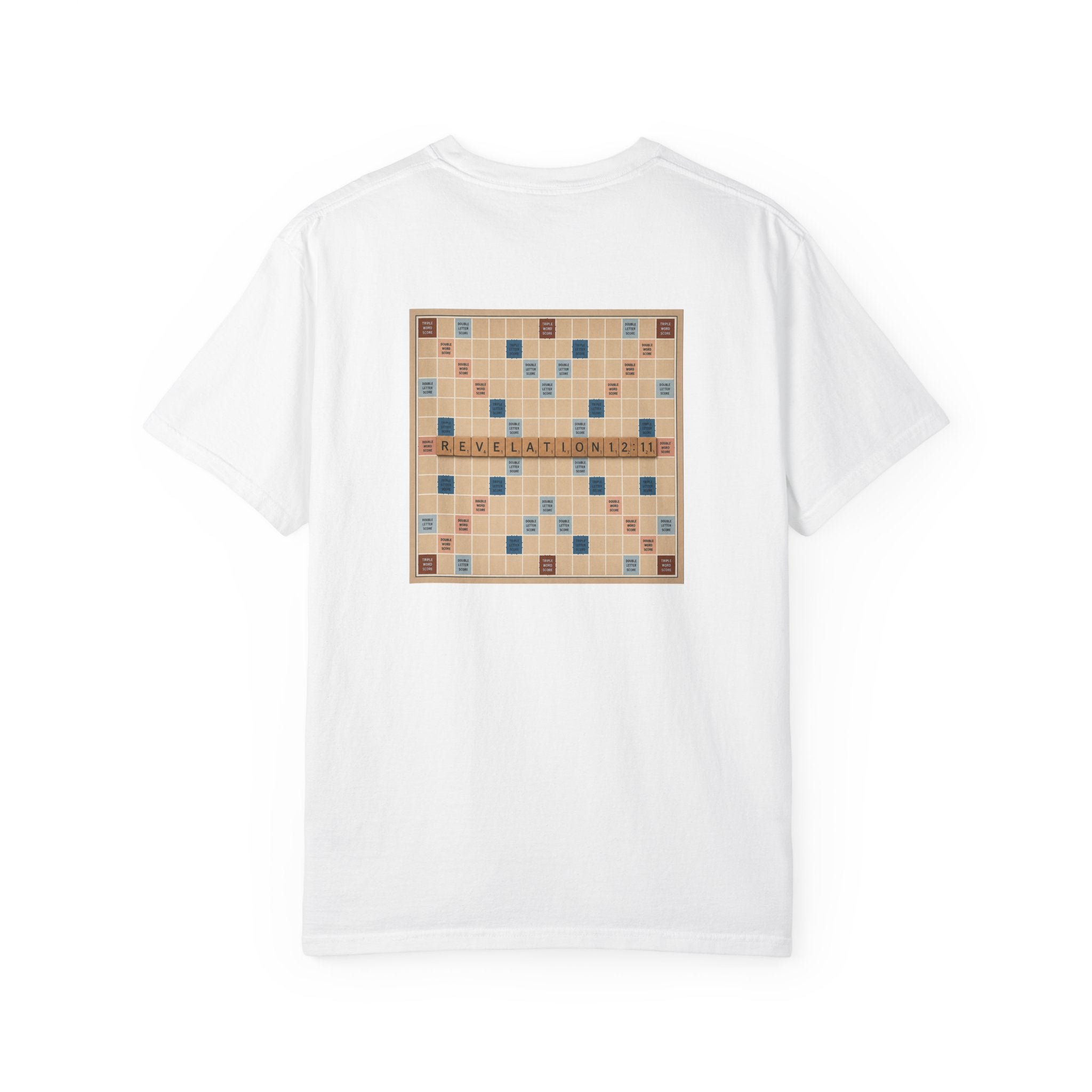 Unisex Garment-Dyed T-Shirt - Scrabble Revelations Game Board Set Gift
