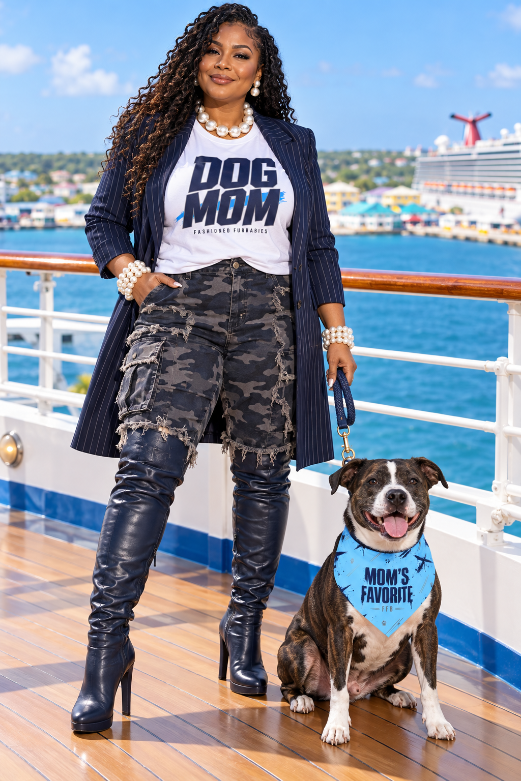 Dog Mom Graphic T-Shirt