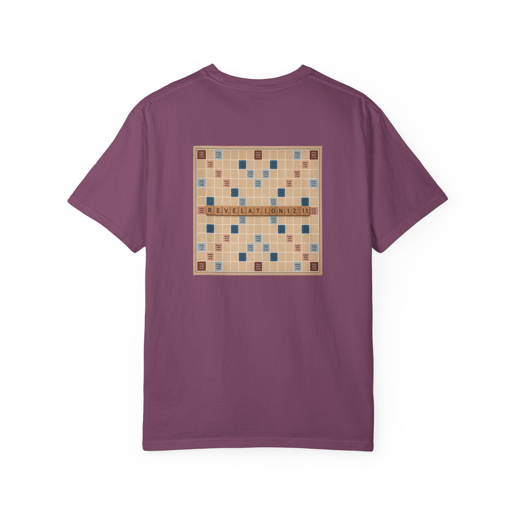 Unisex Garment-Dyed T-Shirt - Scrabble Revelations Game Board Set Gift