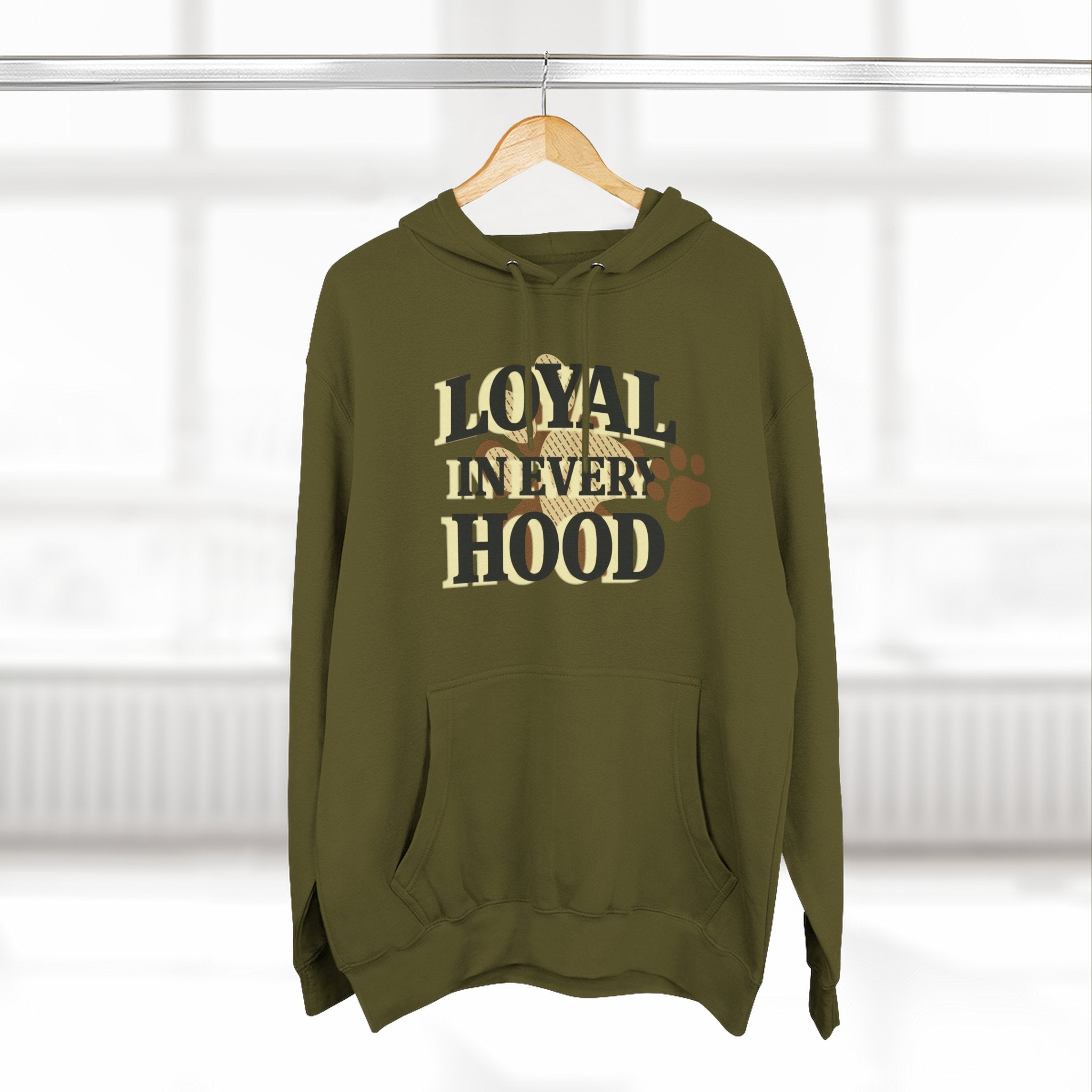 "Loyal in Every Hood" Fleece Three-Panel Hoodie