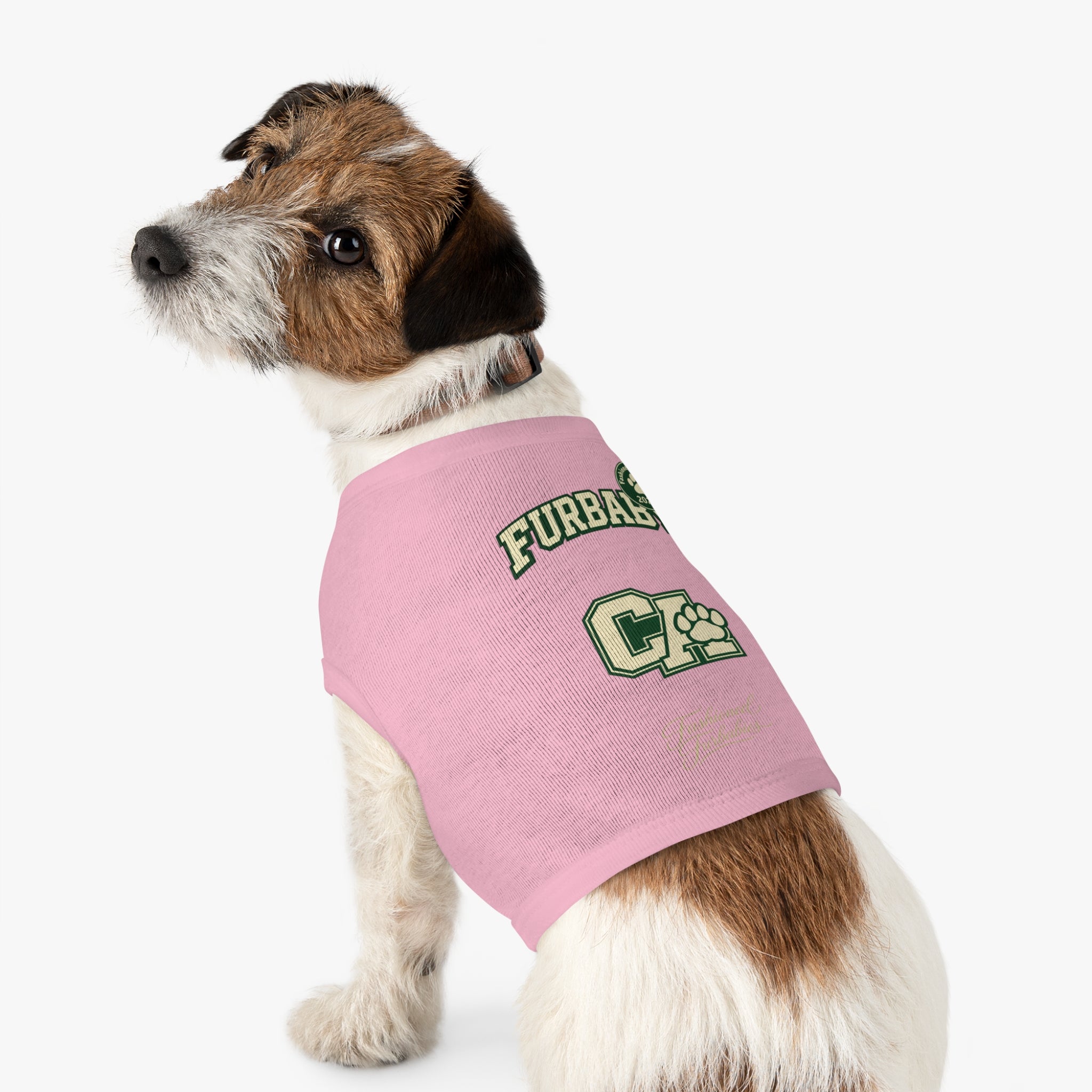 California Furbaby Varsity Pet Tank Top – Retro Collegiate Paw Club Dog Shirt