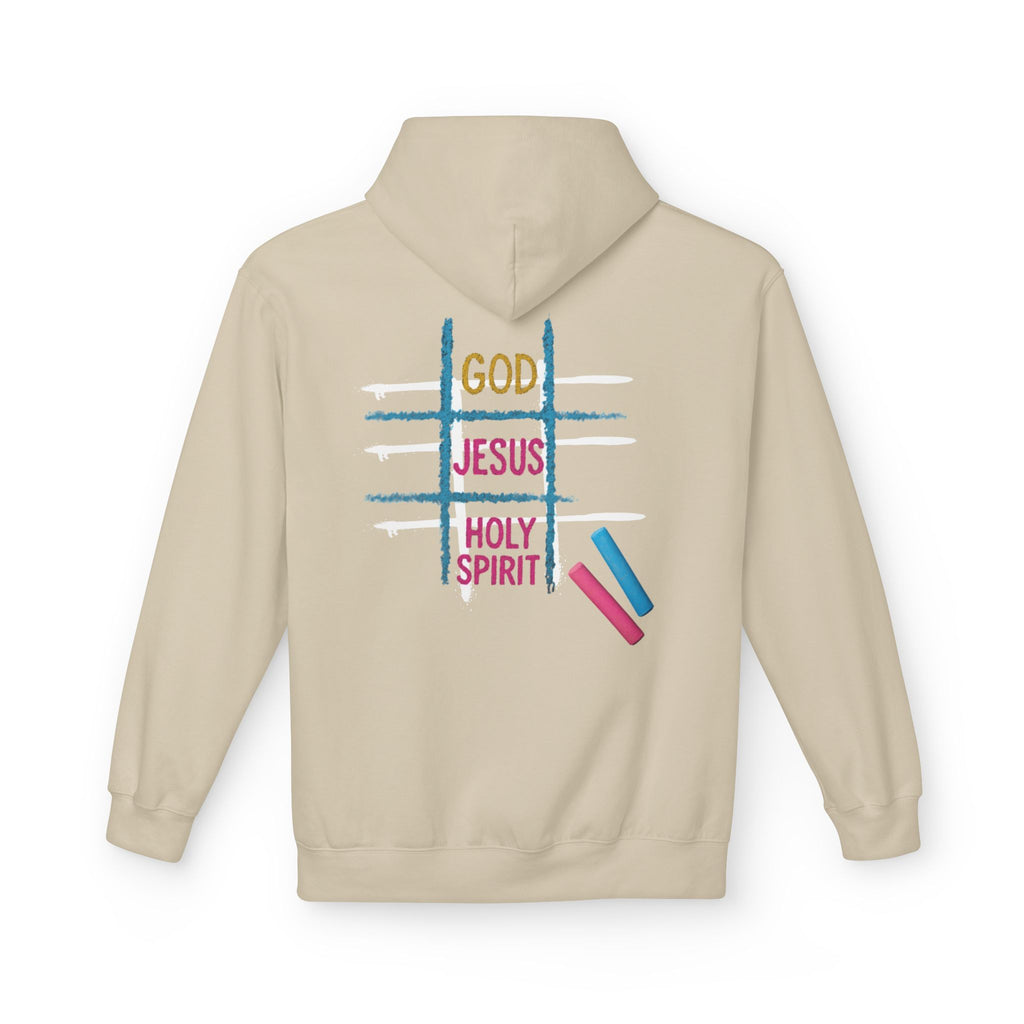Tic Tac Toe Trinity Hoodie - God Jesus Holy Spirit