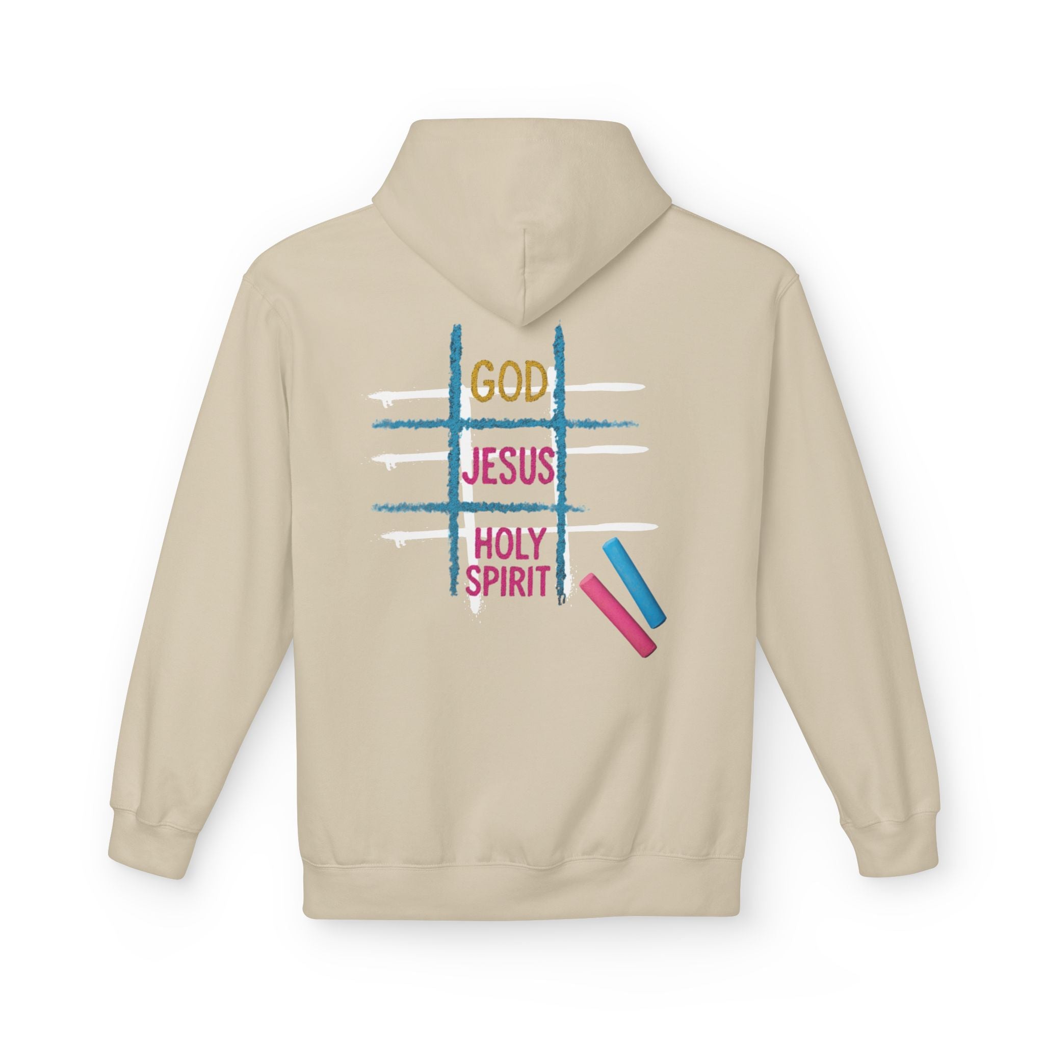 Tic Tac Toe Trinity Hoodie - God Jesus Holy Spirit