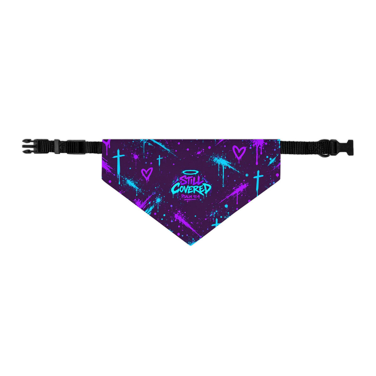 Still Covered Psalm 91:4 Pet Bandana Collar