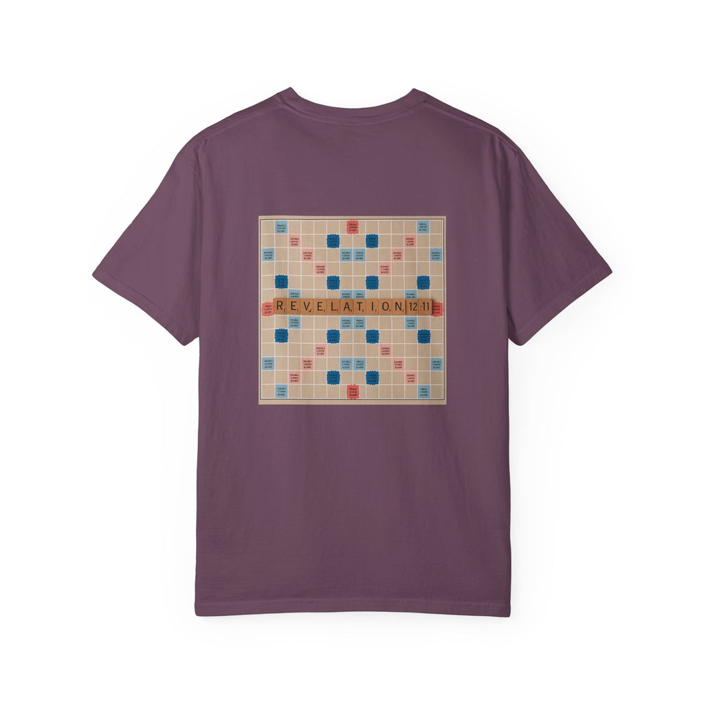 Unisex Garment-Dyed T-Shirt - Scrabble Revelations Game Board Set Gift