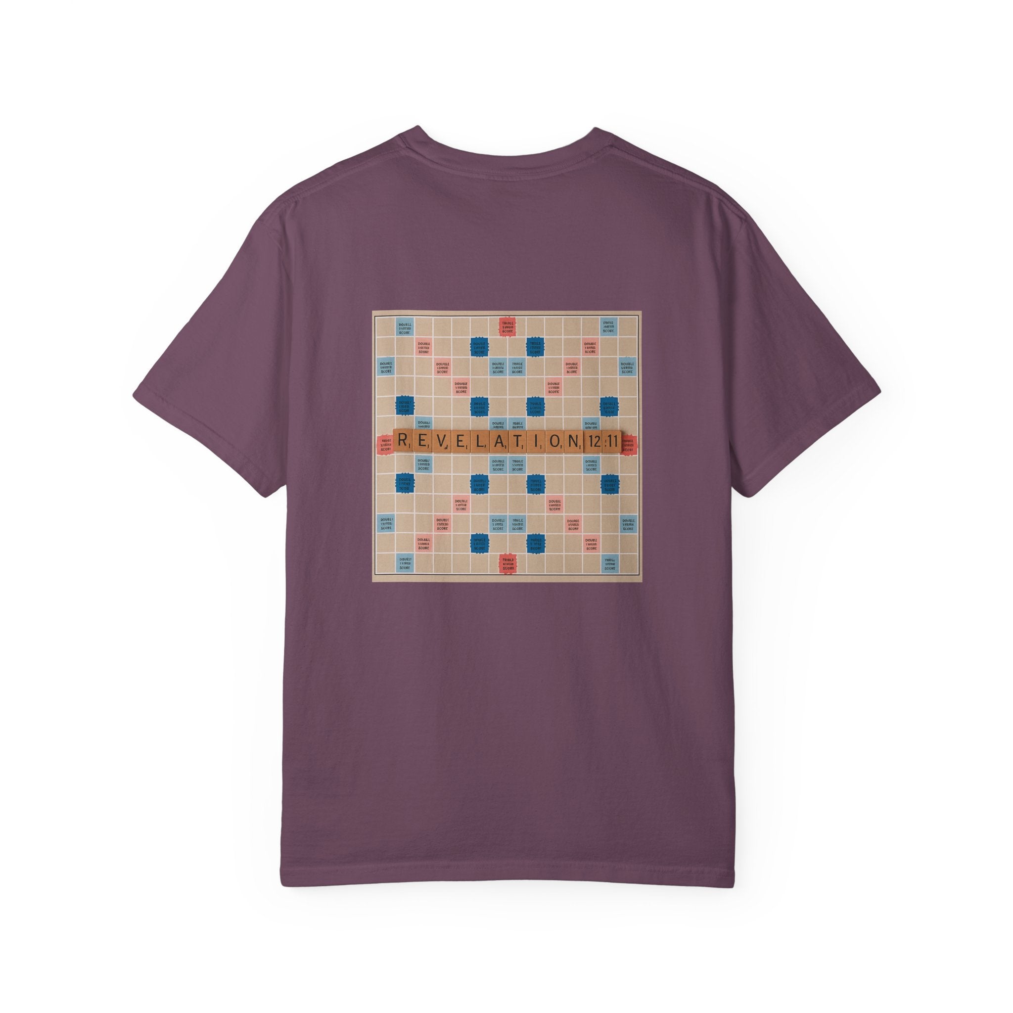 Unisex Garment-Dyed T-Shirt - Scrabble Revelations Game Board Set Gift