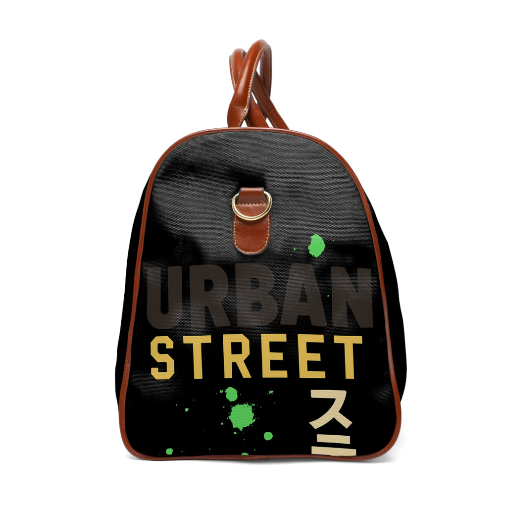 Waterproof Street Travel Bag – Graffiti Green Duffle