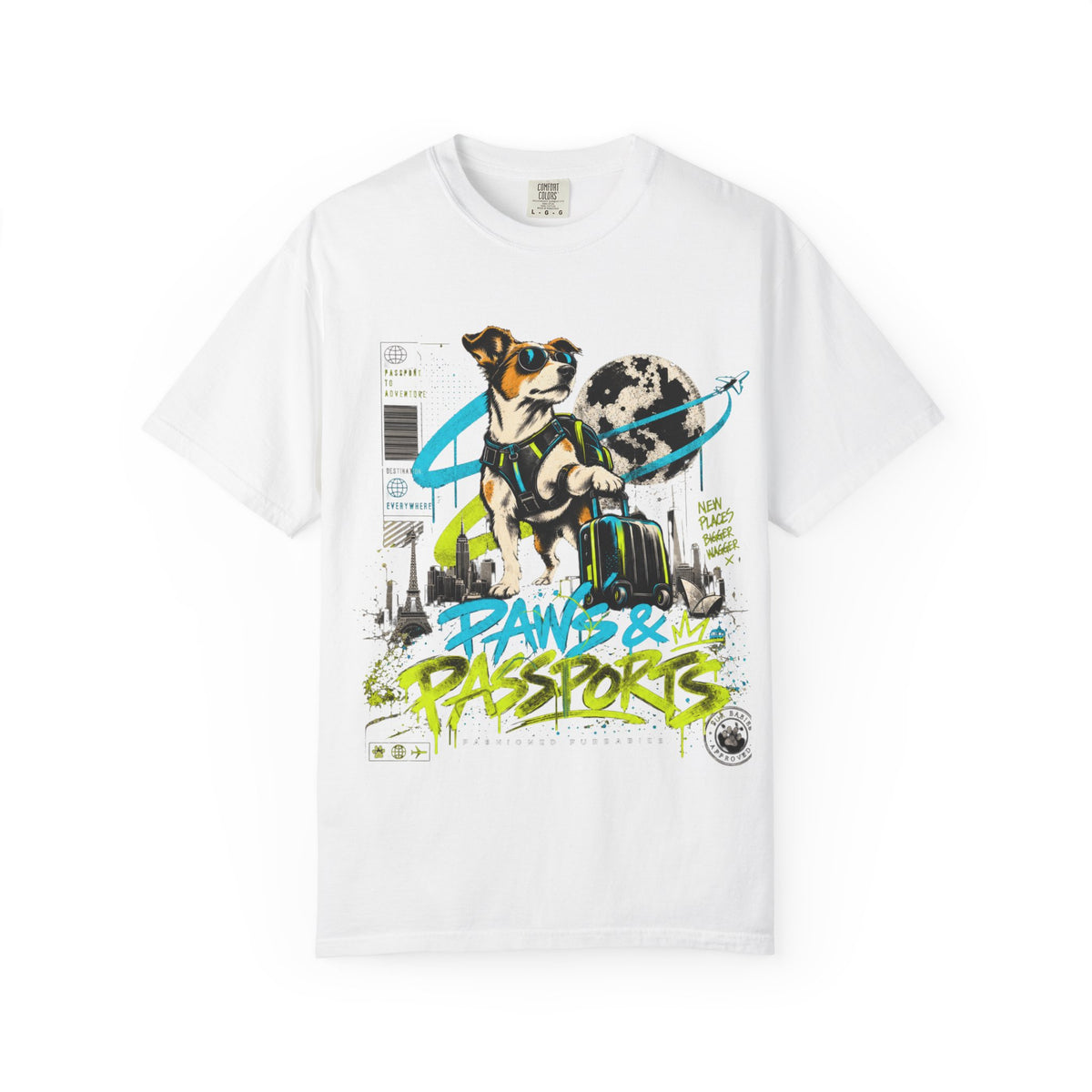 Paws & Passports Travel Dog T-Shirt