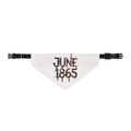 Clip-On Pet Bandana — "June 1865" Vintage Key Design