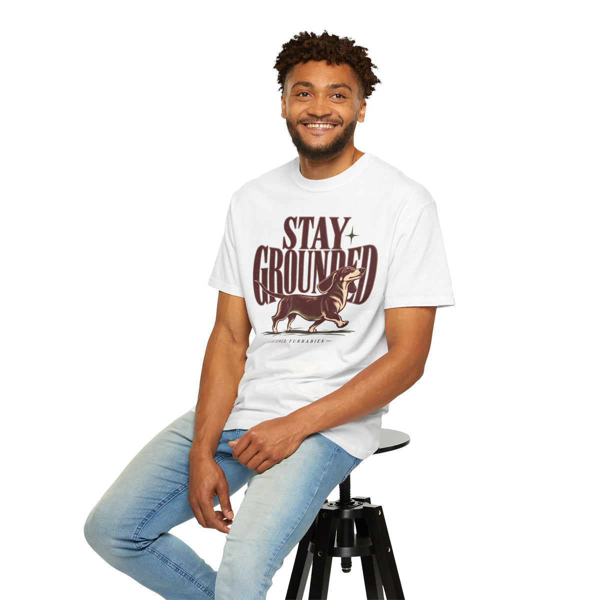 Stay Grounded Dachshund T‑Shirt — Vintage Dog Lover Tee