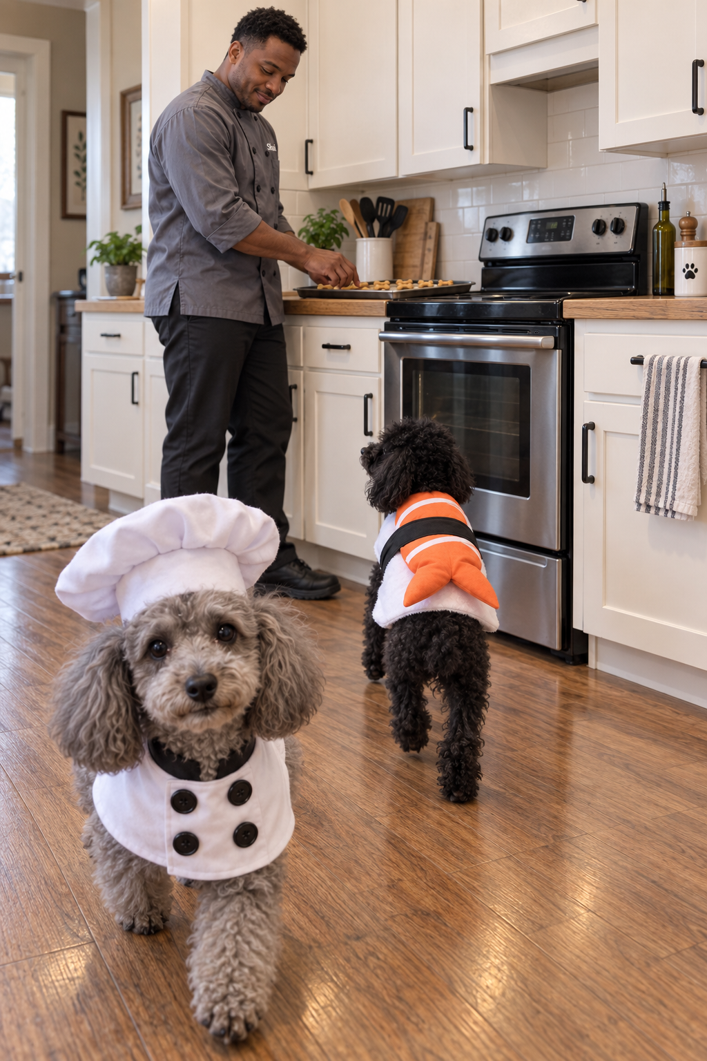 Halloween Sushi Dog Costume | Funny Shrimp Sushi Pet Outfit for Dogs & Cats S–XL