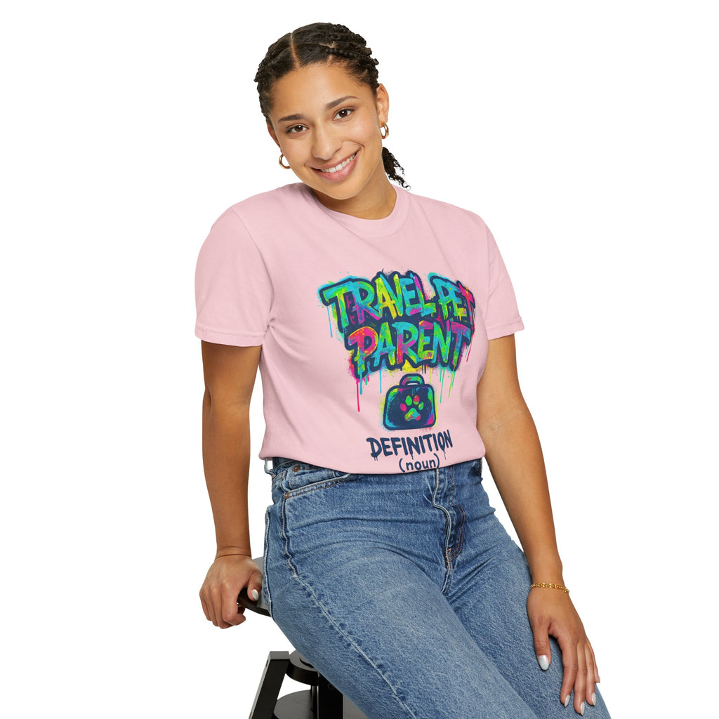 Travel Pet Parent T-shirt — Graffiti Design