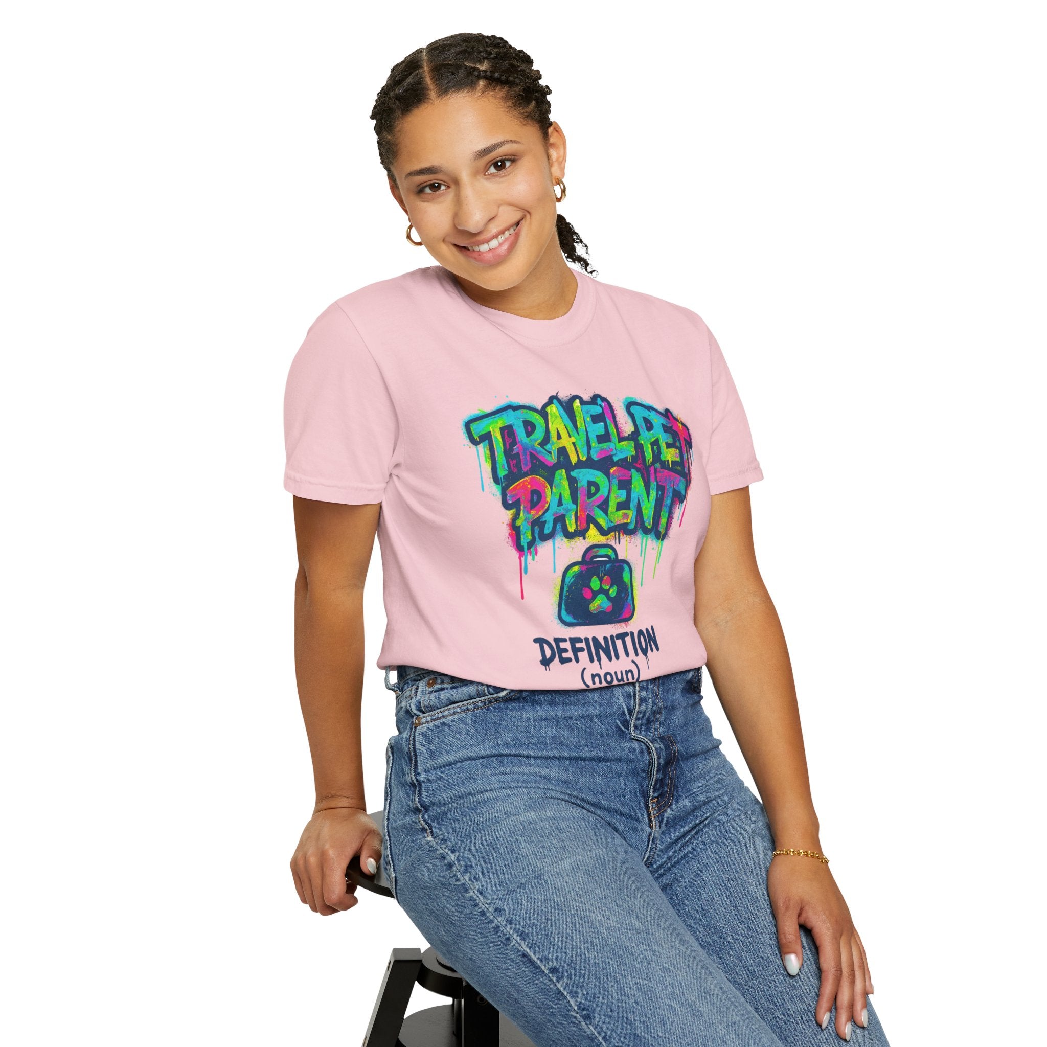 Travel Pet Parent T-shirt — Graffiti Design