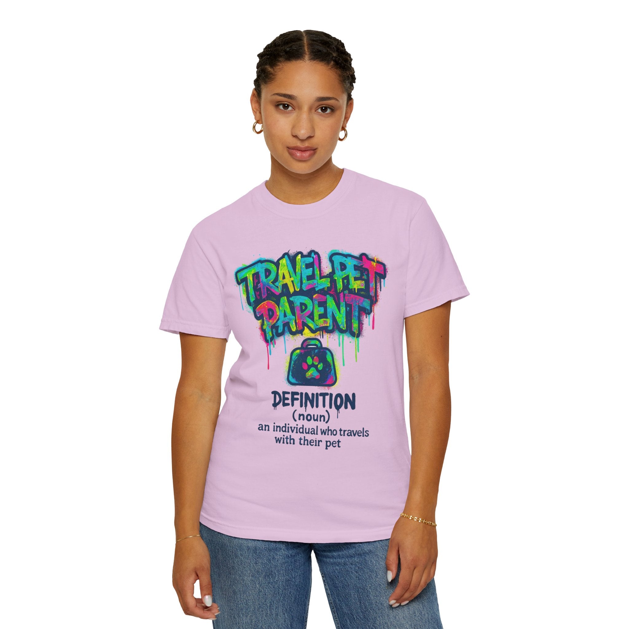 Travel Pet Parent T-shirt — Graffiti Design
